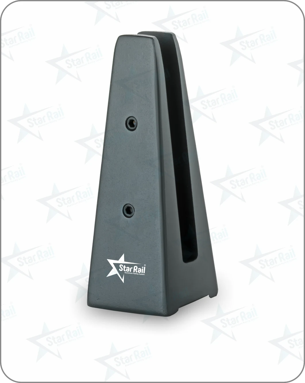 Pyramid Bracket SRB-01 - Architectural Aluminium Glass Railing Hardware | Star Rail Gujarat Wholesaler