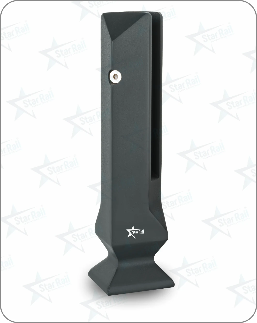 Triangle Spigot SRS-02 - Architectural Aluminium Glass Railing Hardware | Star Rail Gujarat Wholesaler