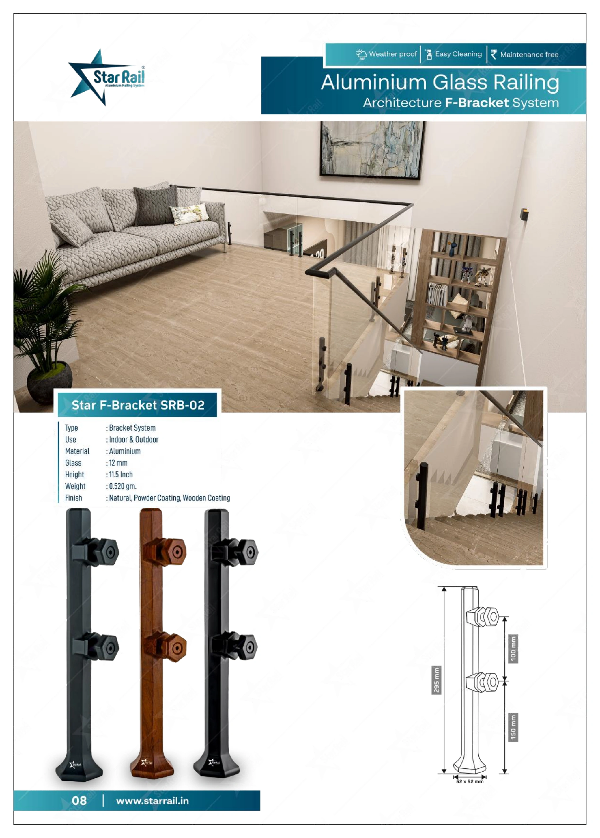 Aluminium Spigot Glass Railing Catalogue — Page 8