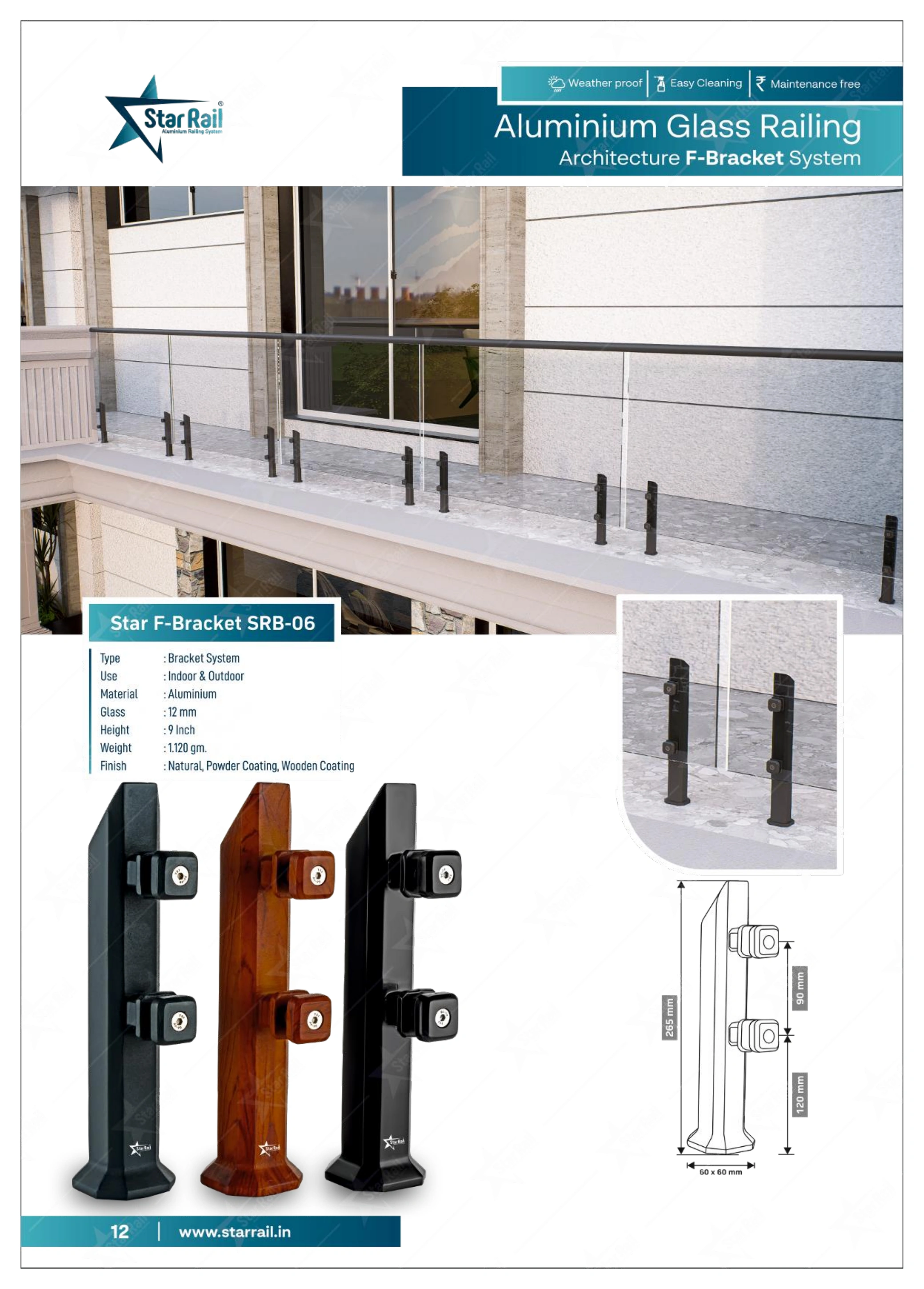Aluminium Spigot Glass Railing Catalogue — Page 12