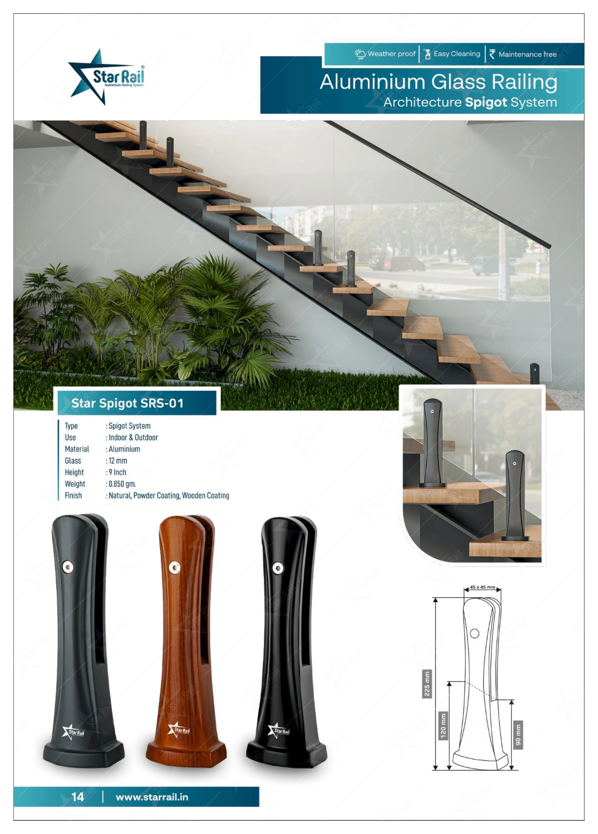Aluminium Spigot Glass Railing Catalogue — Page 14