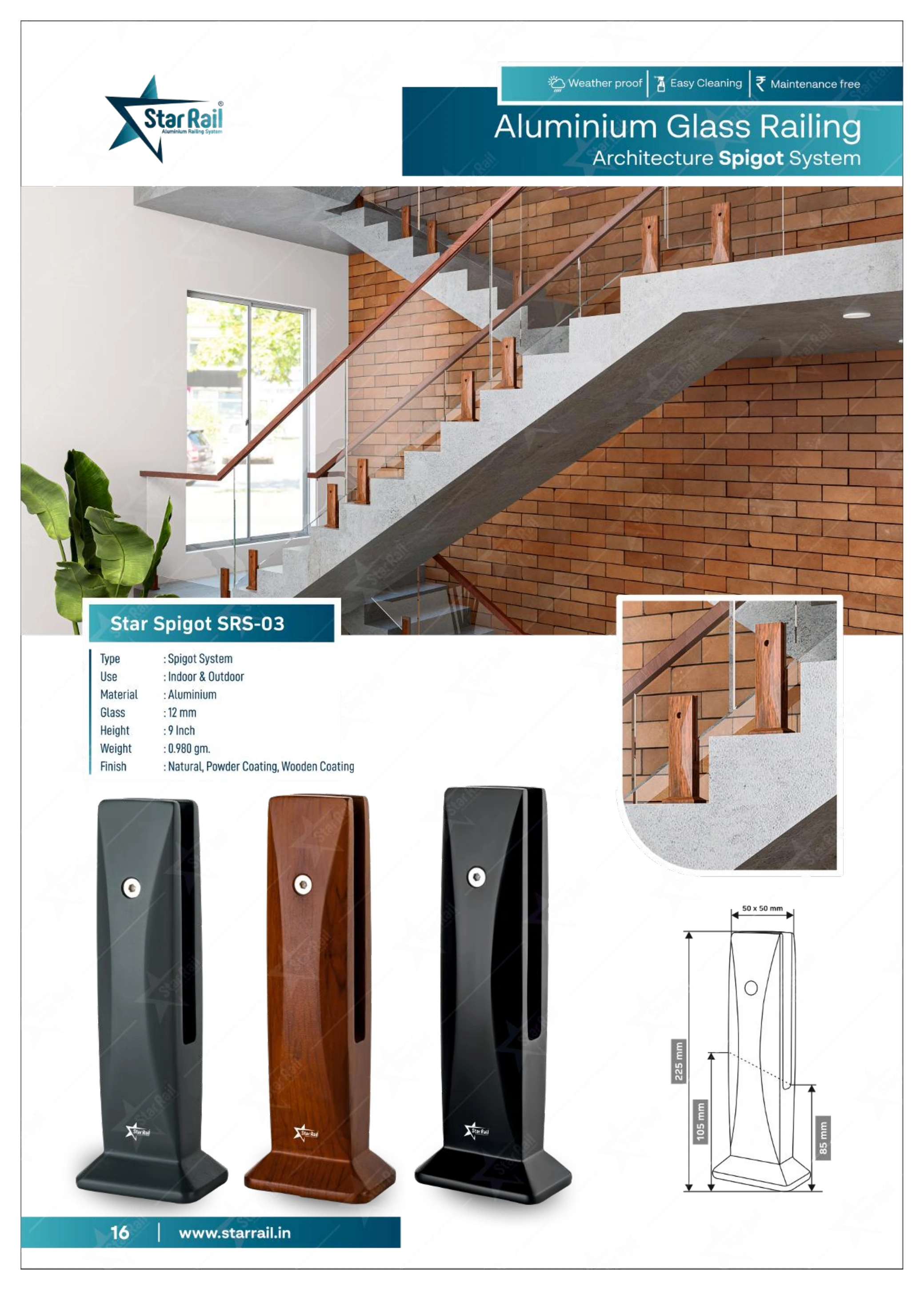 Aluminium Spigot Glass Railing Catalogue — Page 16
