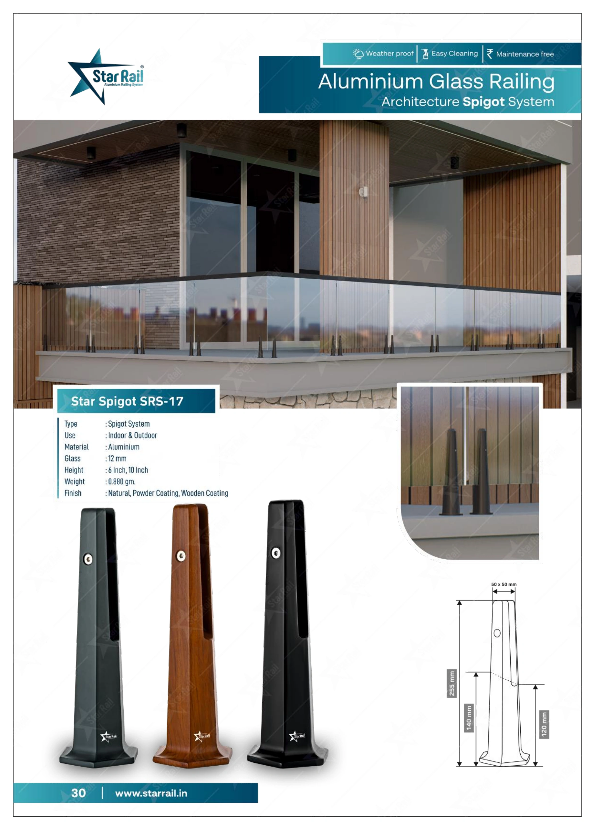 Aluminium Spigot Glass Railing Catalogue — Page 30