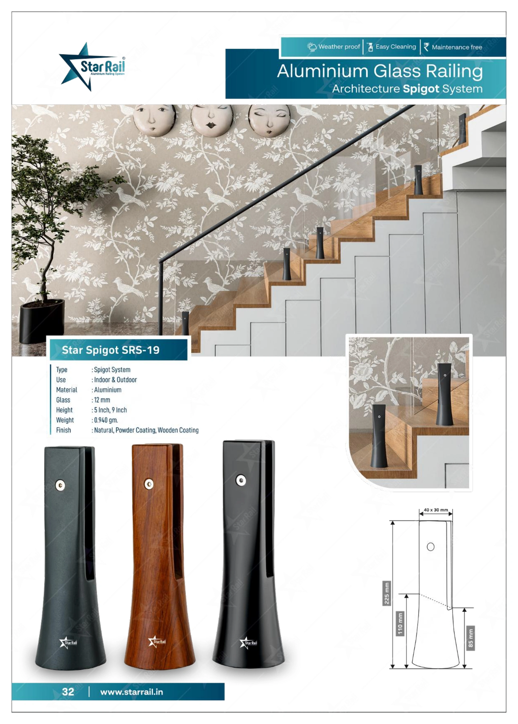 Aluminium Spigot Glass Railing Catalogue — Page 32