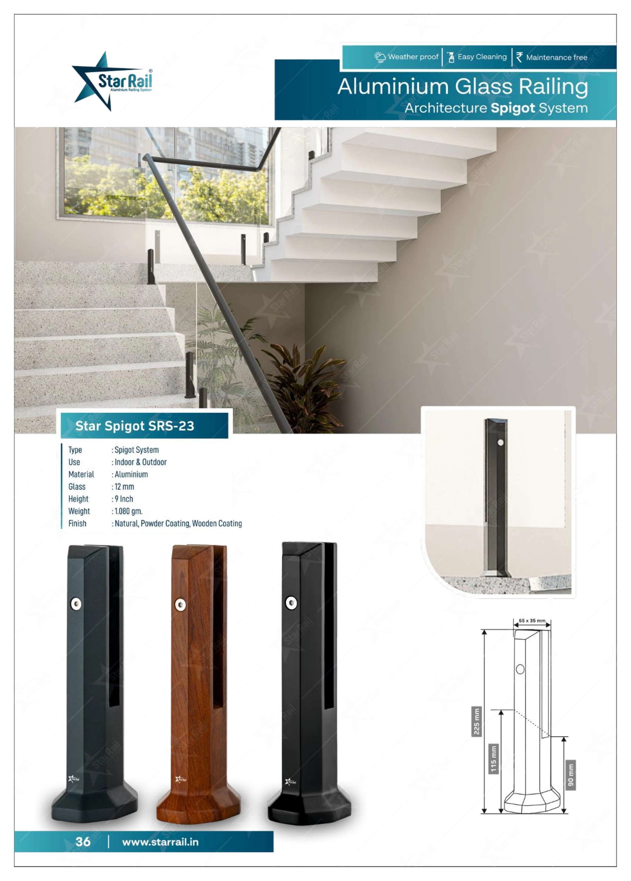 Aluminium Spigot Glass Railing Catalogue — Page 36