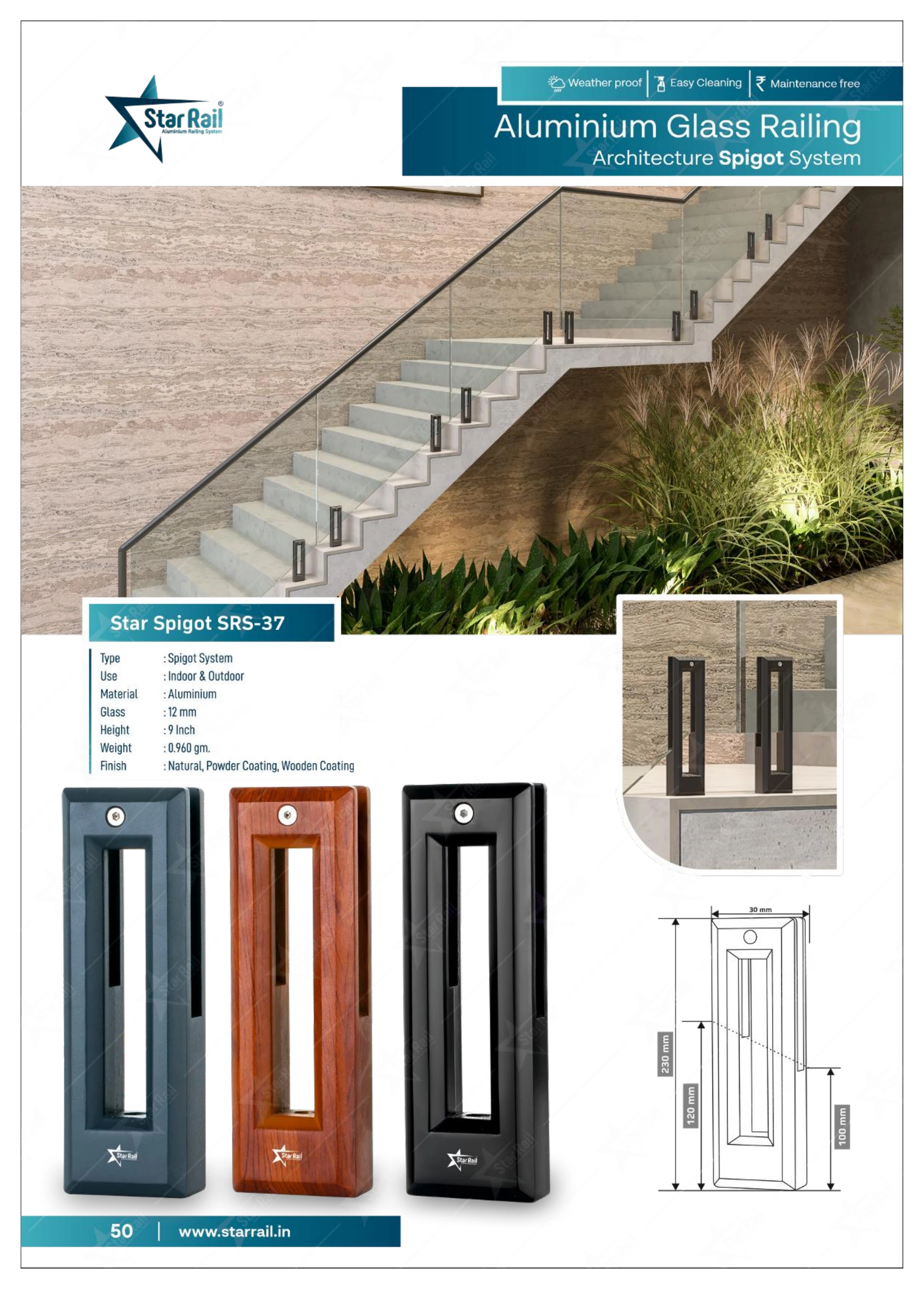 Aluminium Spigot Glass Railing Catalogue — Page 50