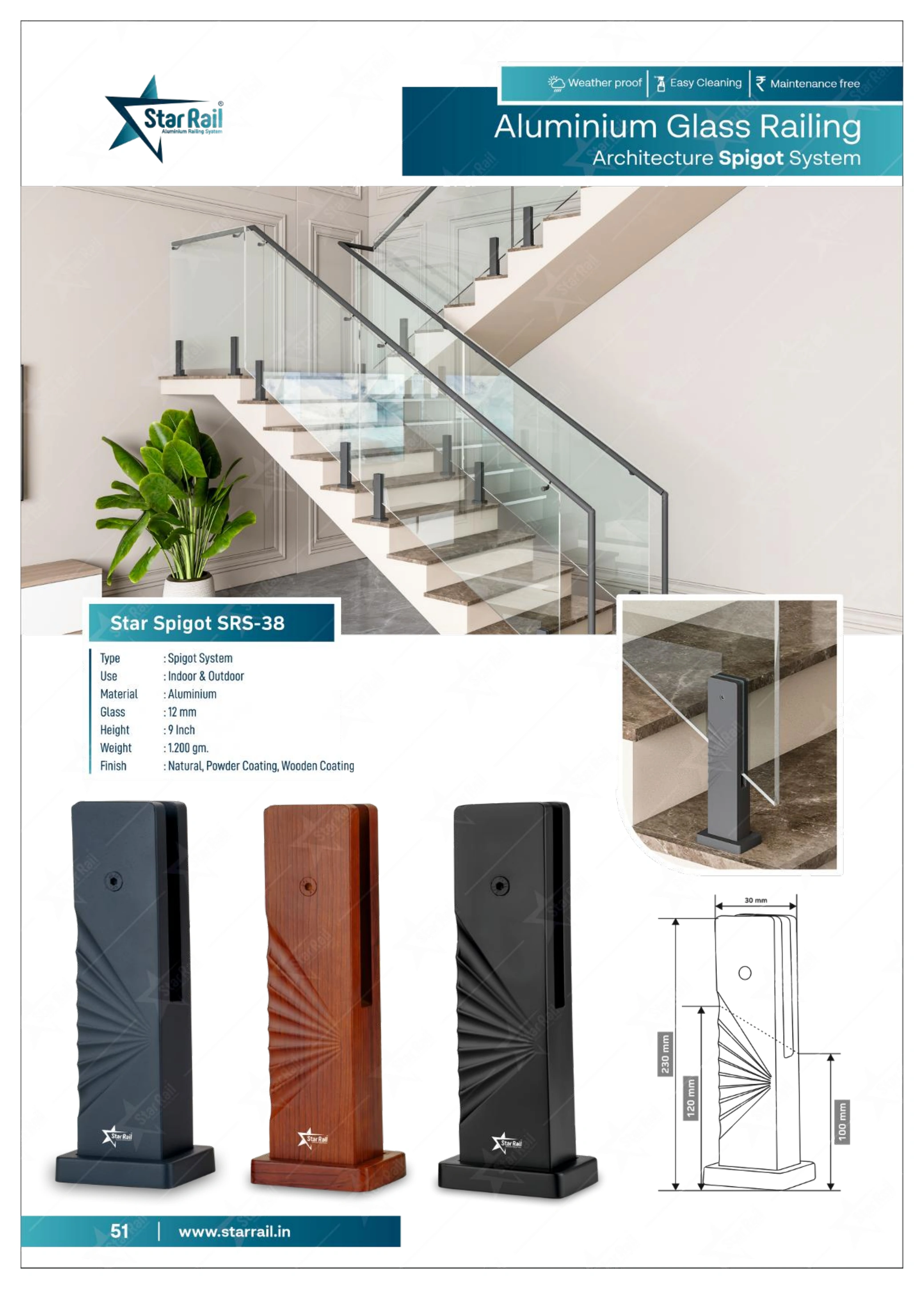 Aluminium Spigot Glass Railing Catalogue — Page 51