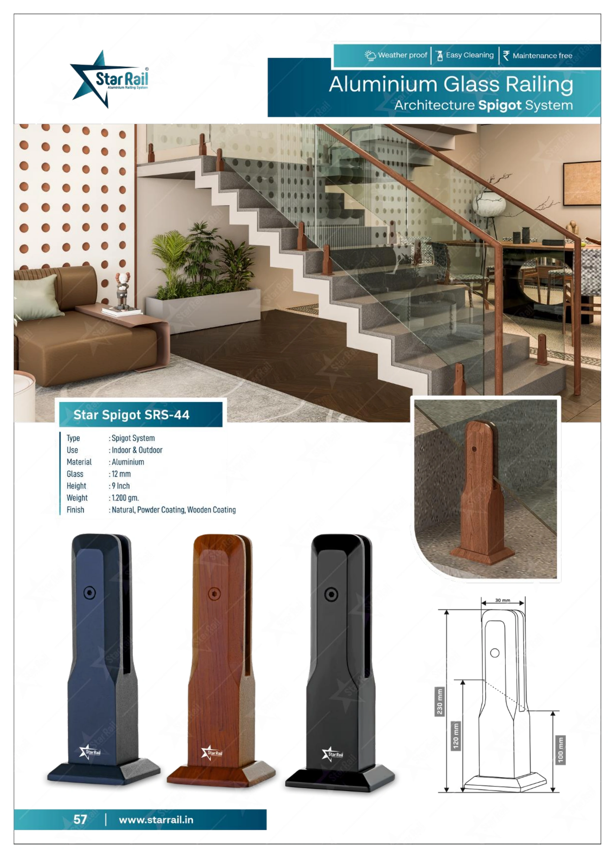 Aluminium Spigot Glass Railing Catalogue — Page 57