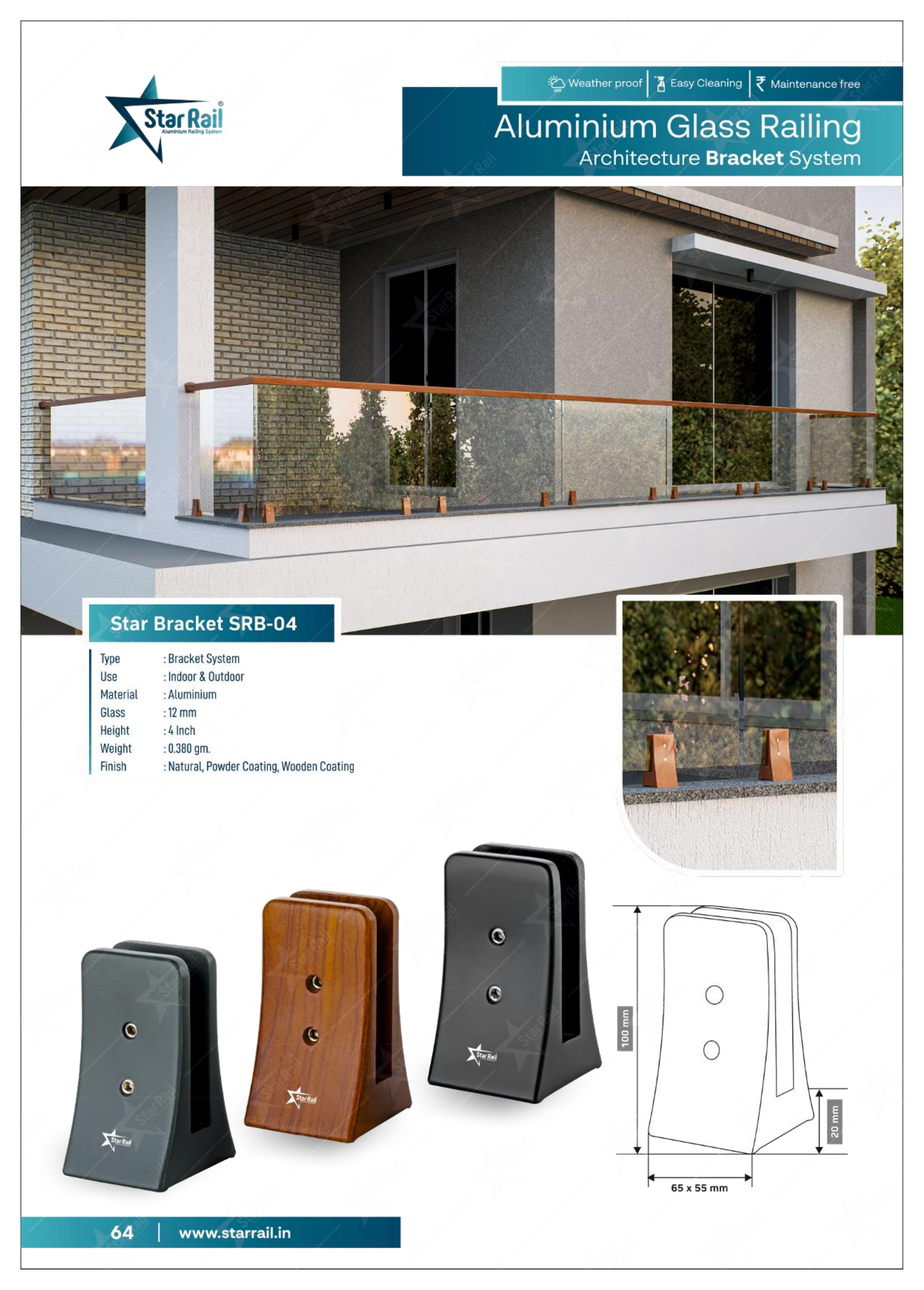 Aluminium Spigot Glass Railing Catalogue — Page 64
