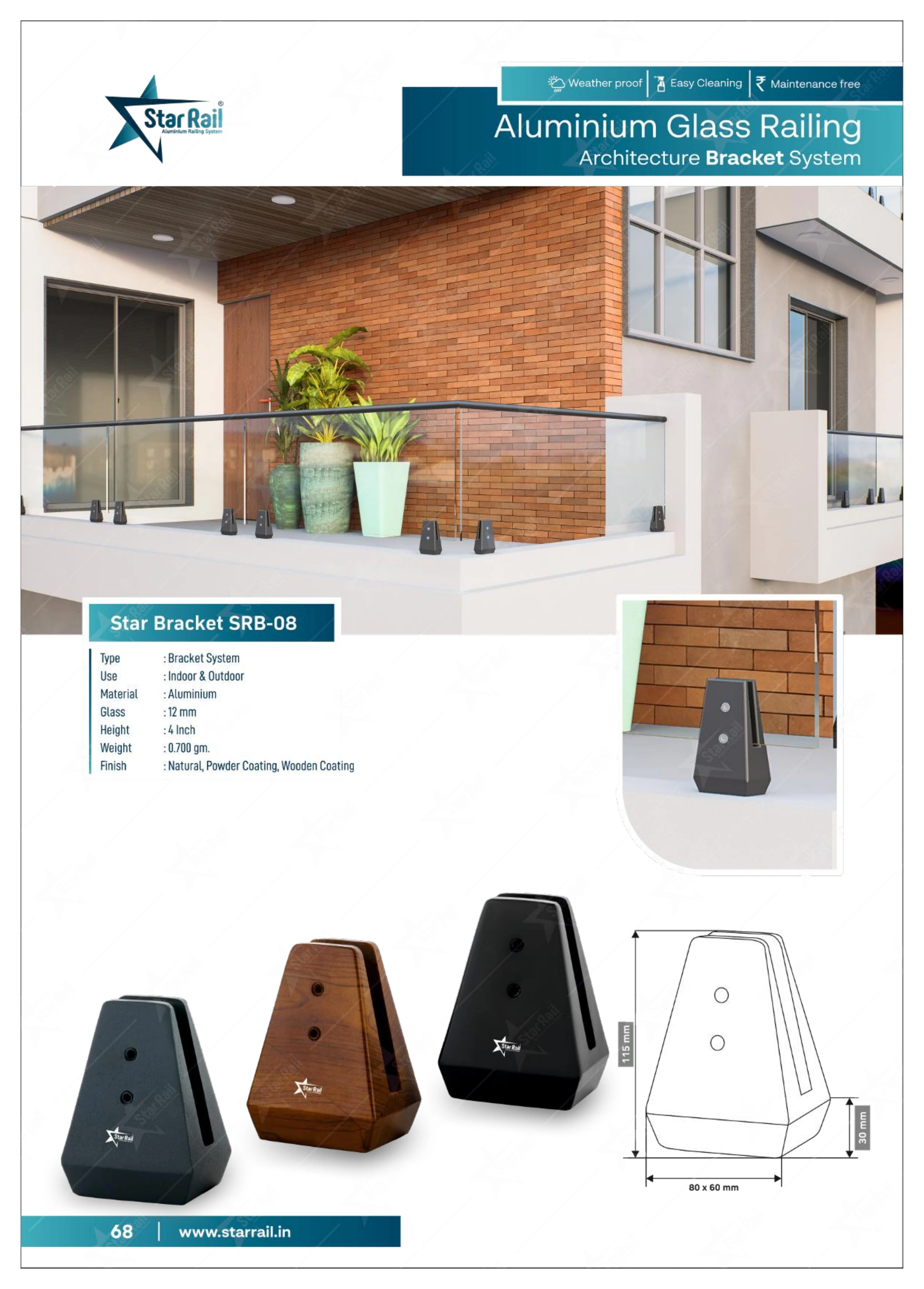 Aluminium Spigot Glass Railing Catalogue — Page 68