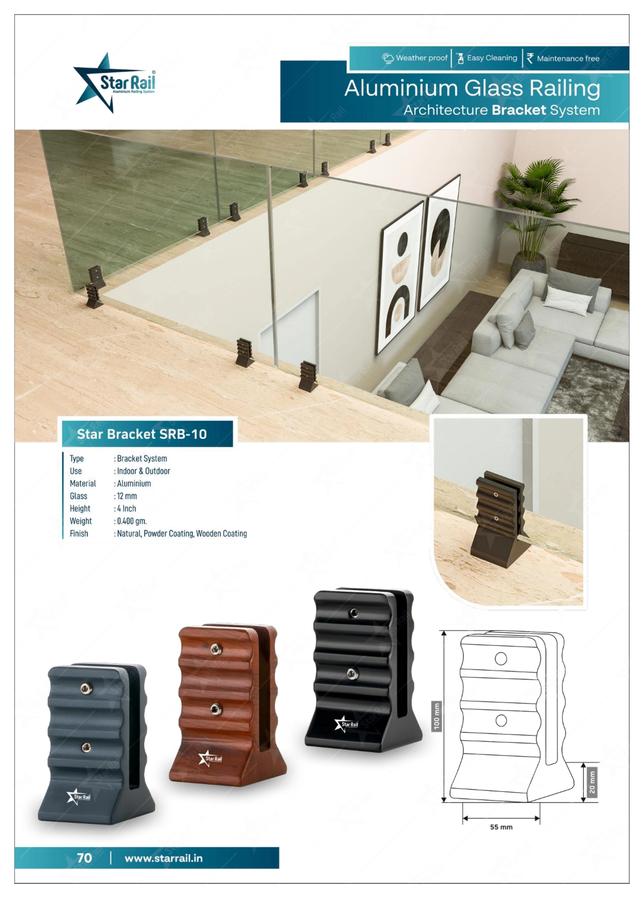 Aluminium Spigot Glass Railing Catalogue — Page 70