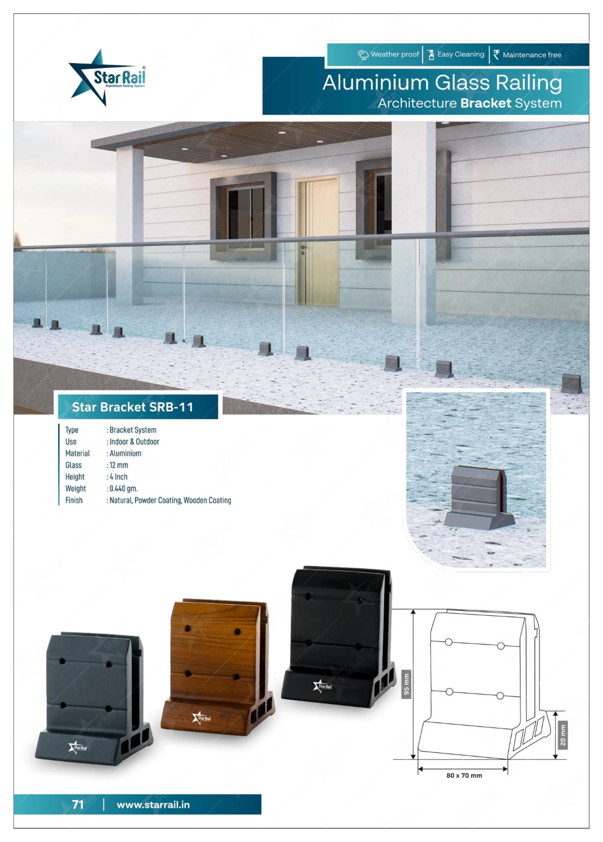 Aluminium Spigot Glass Railing Catalogue — Page 71