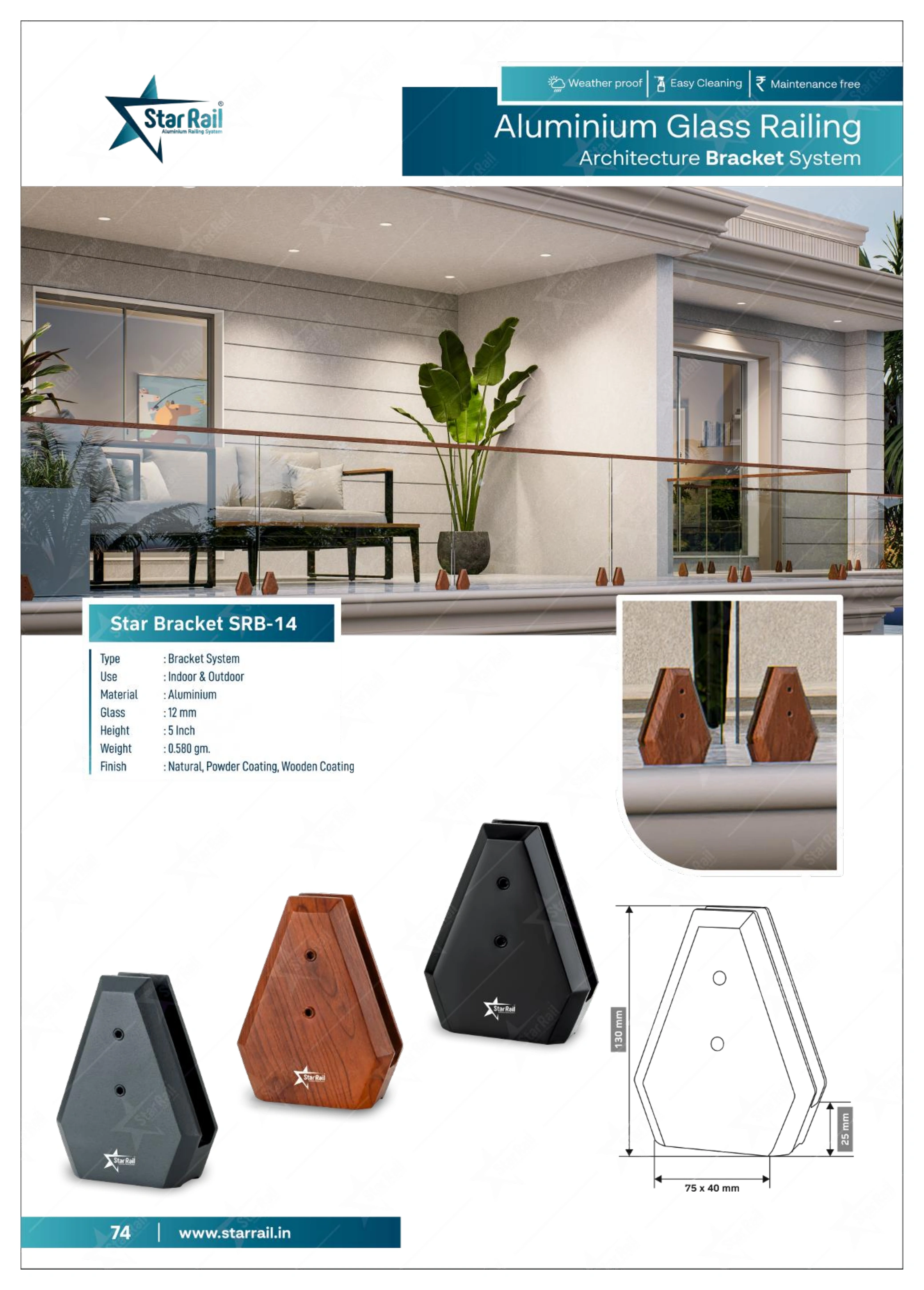 Aluminium Spigot Glass Railing Catalogue — Page 74