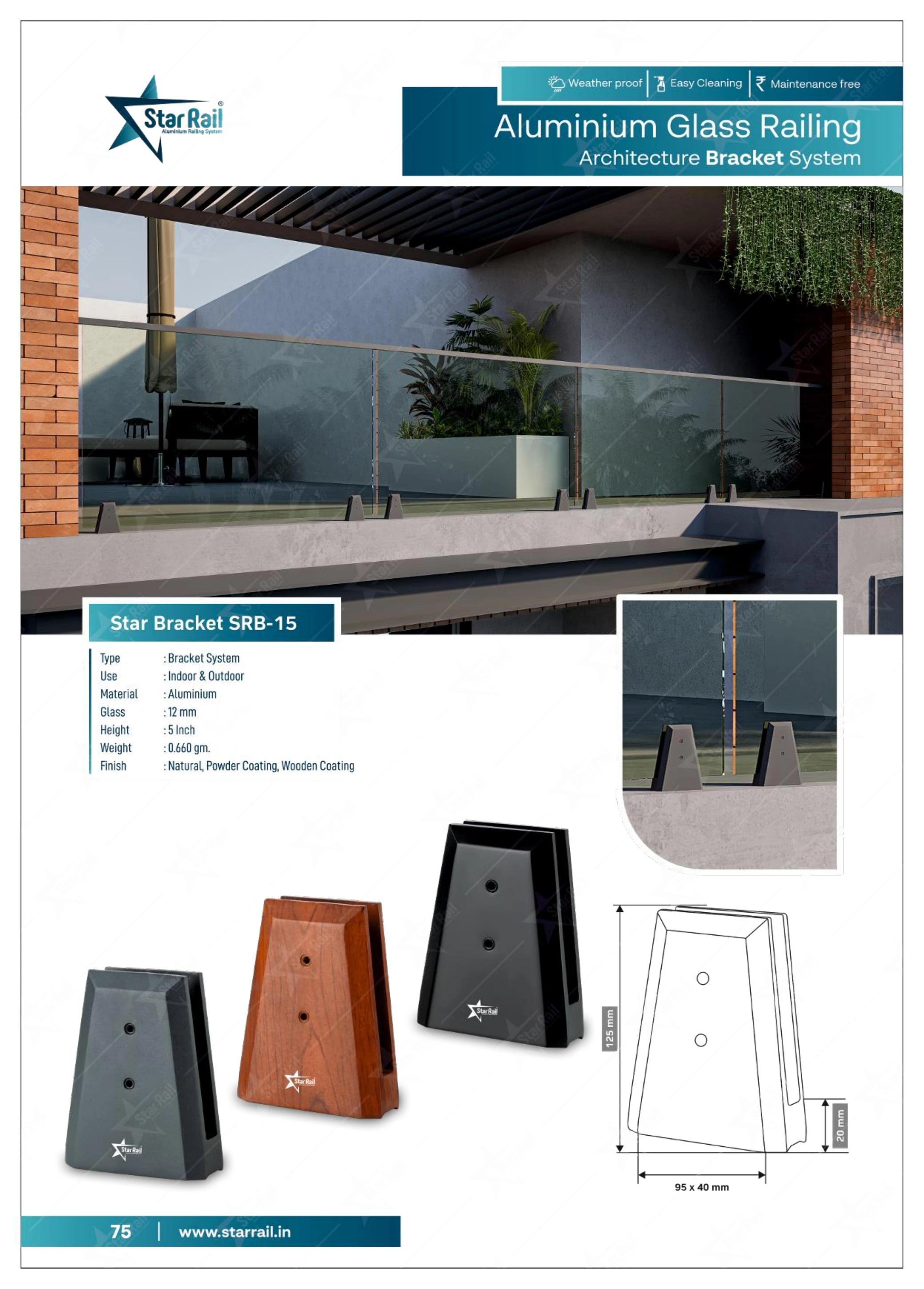 Aluminium Spigot Glass Railing Catalogue — Page 75