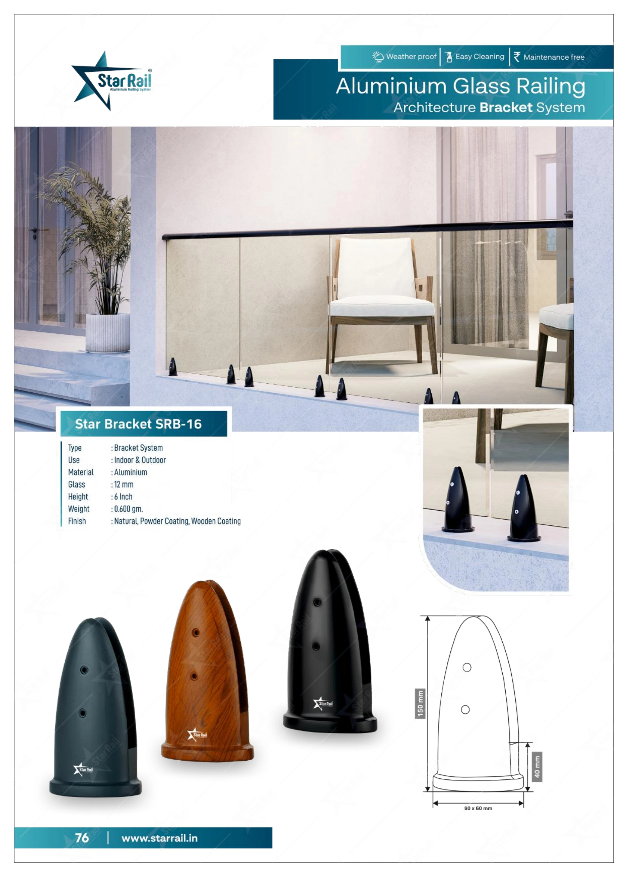 Aluminium Spigot Glass Railing Catalogue — Page 76