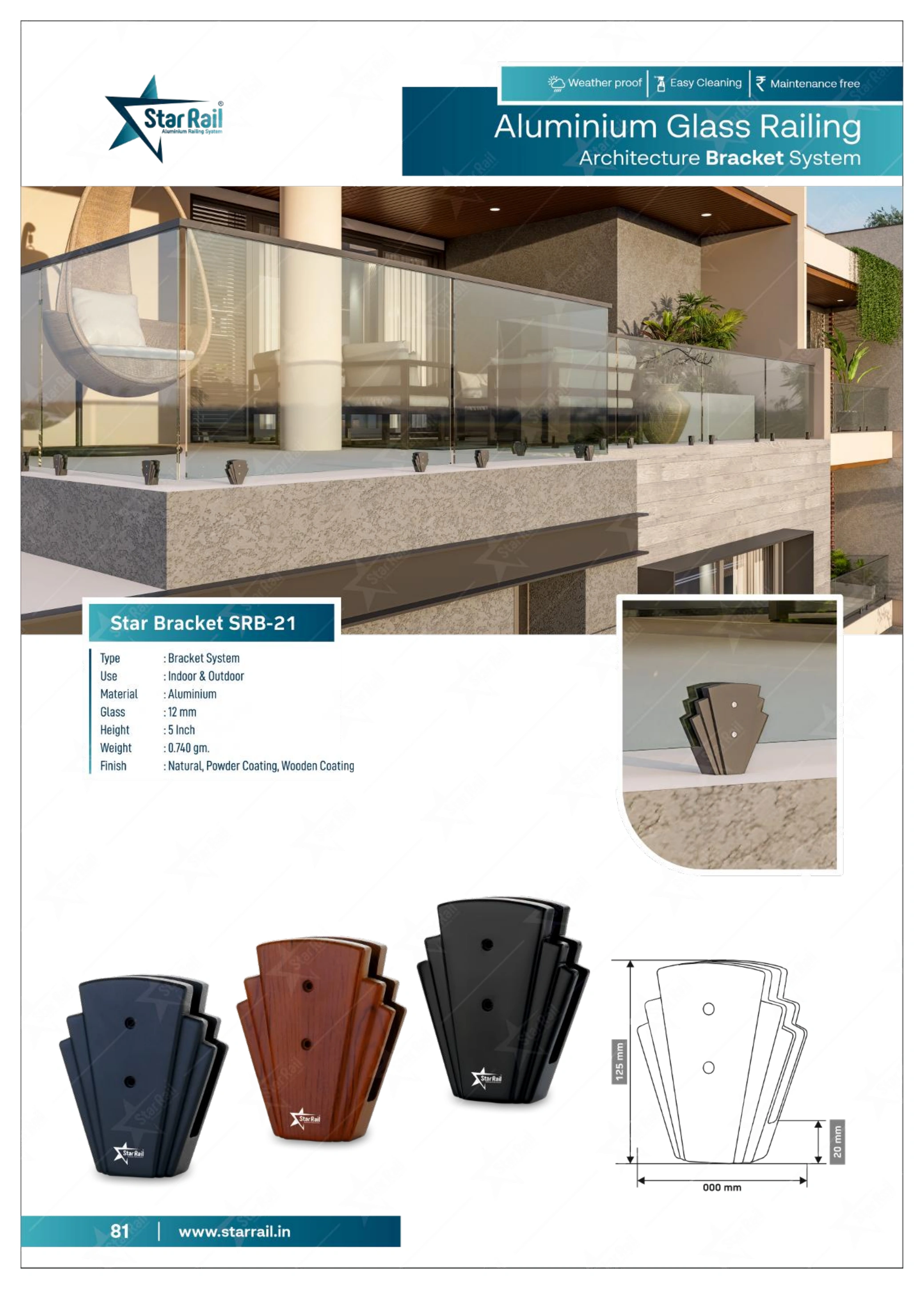 Aluminium Spigot Glass Railing Catalogue — Page 81