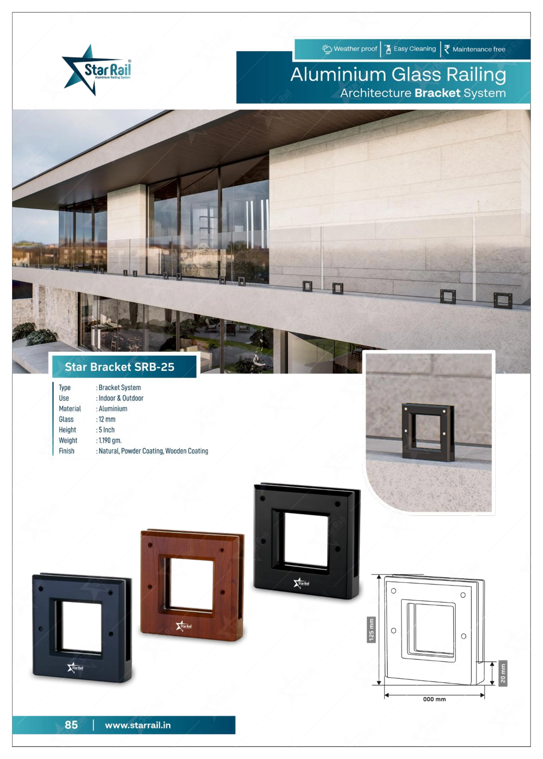Aluminium Spigot Glass Railing Catalogue — Page 85