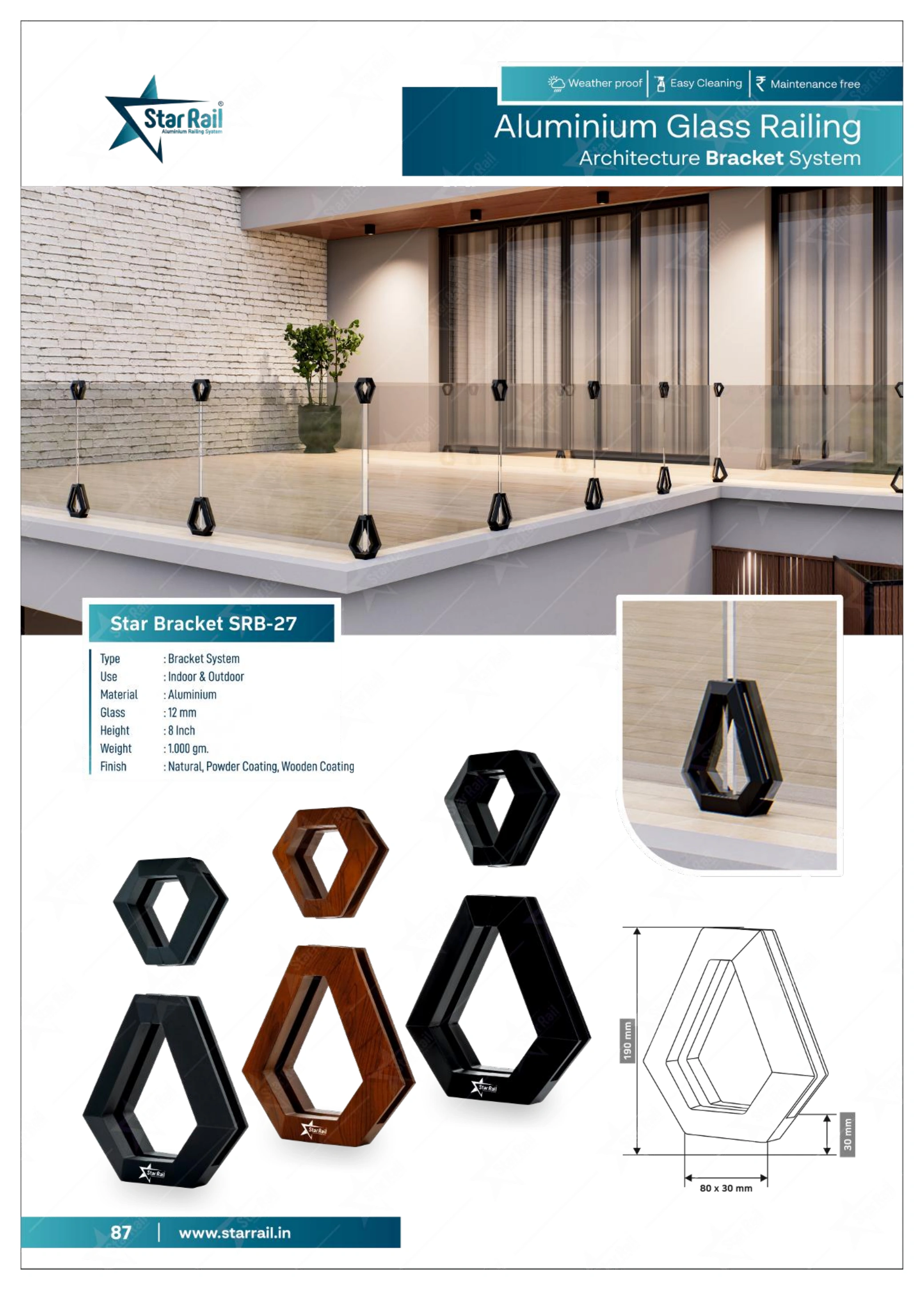 Aluminium Spigot Glass Railing Catalogue — Page 87