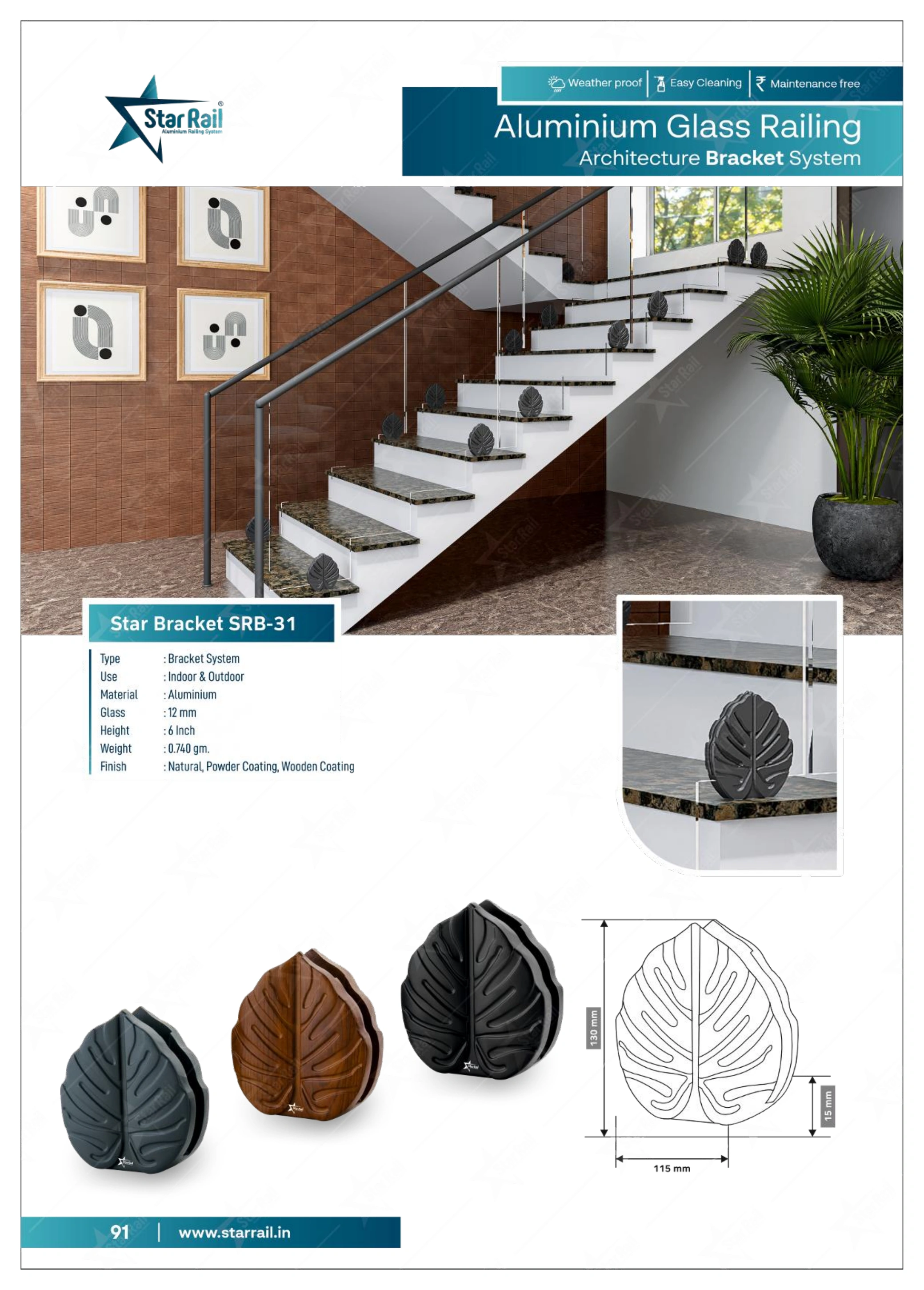 Aluminium Spigot Glass Railing Catalogue — Page 91