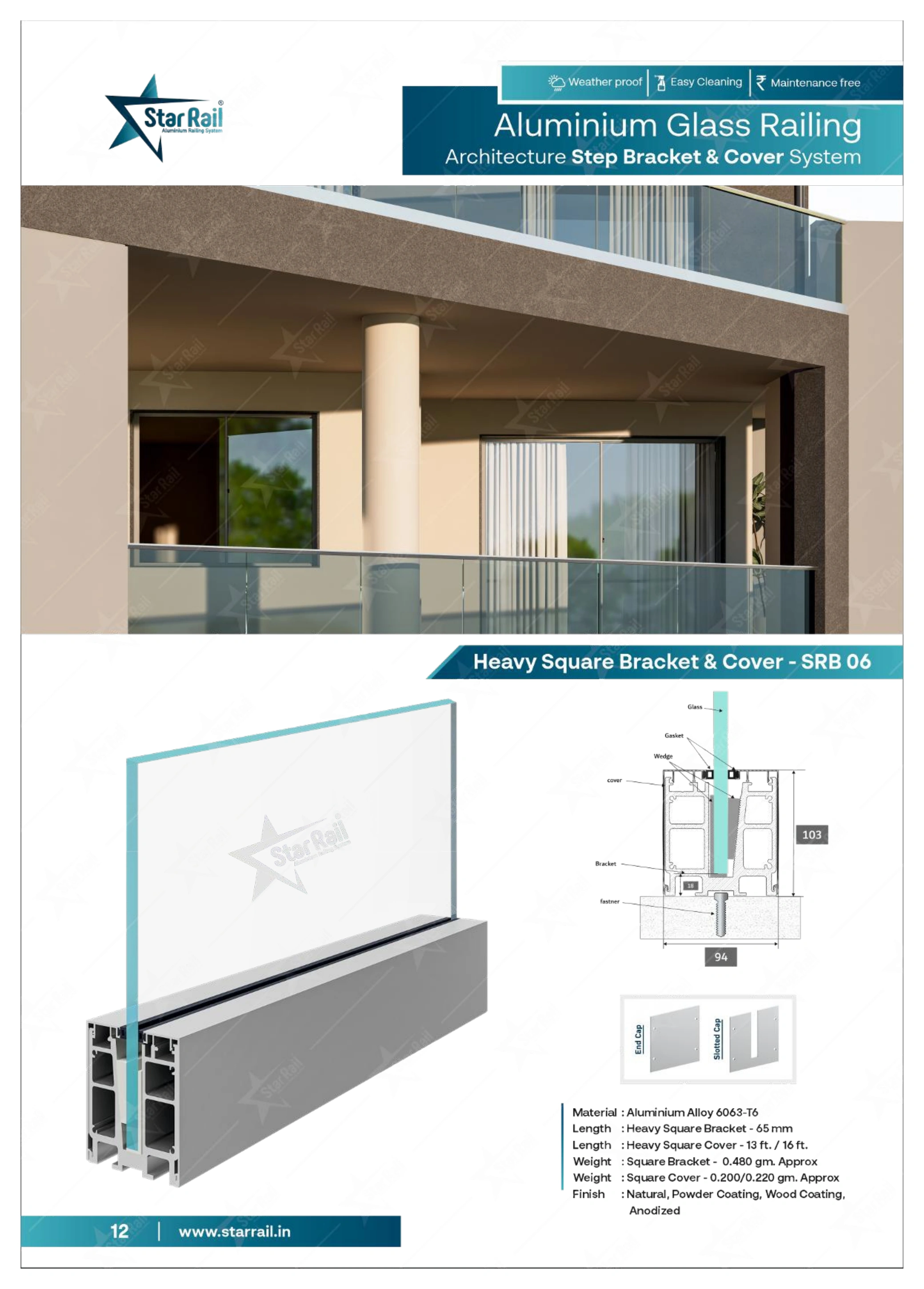 Top & Bottom Profile Railings Catalogue — Page 12