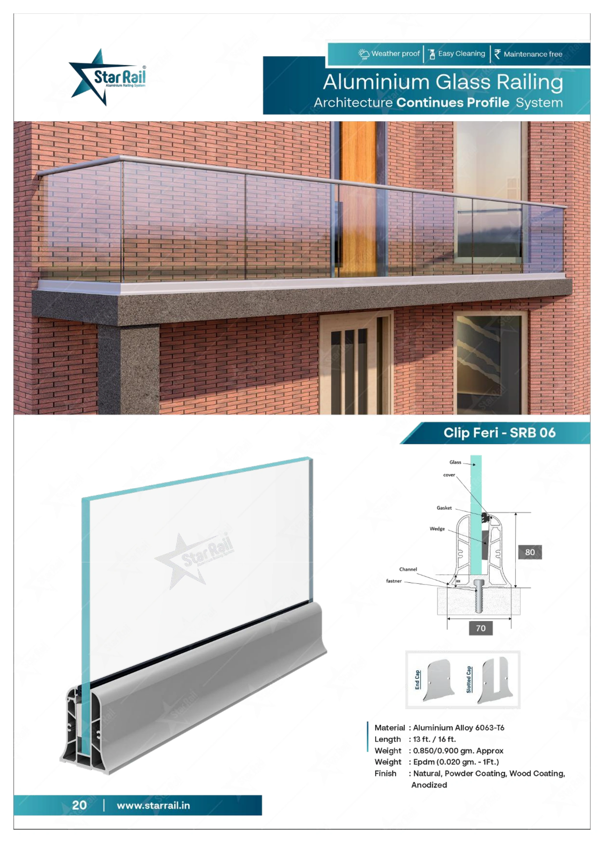 Top & Bottom Profile Railings Catalogue — Page 20