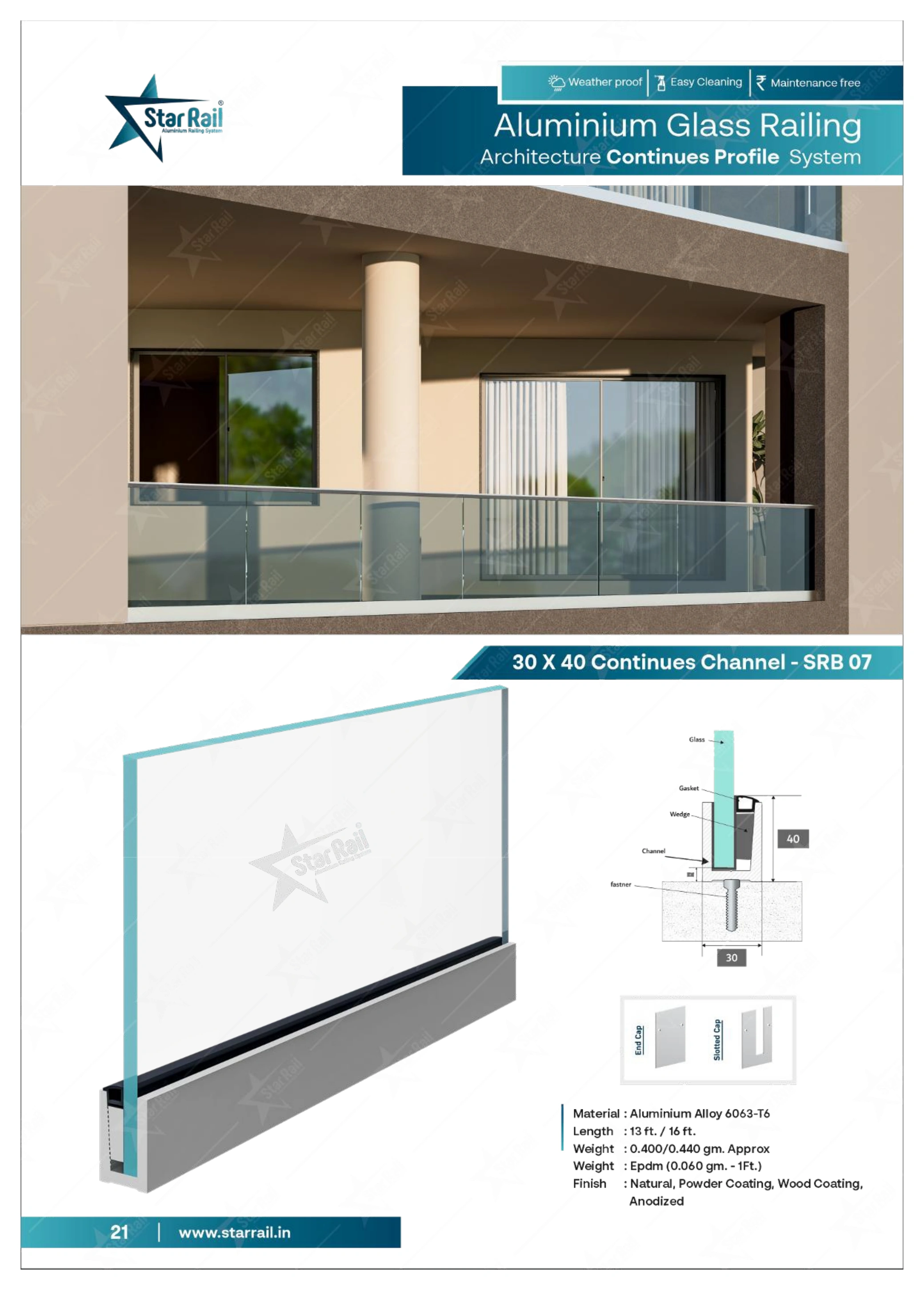 Top & Bottom Profile Railings Catalogue — Page 21