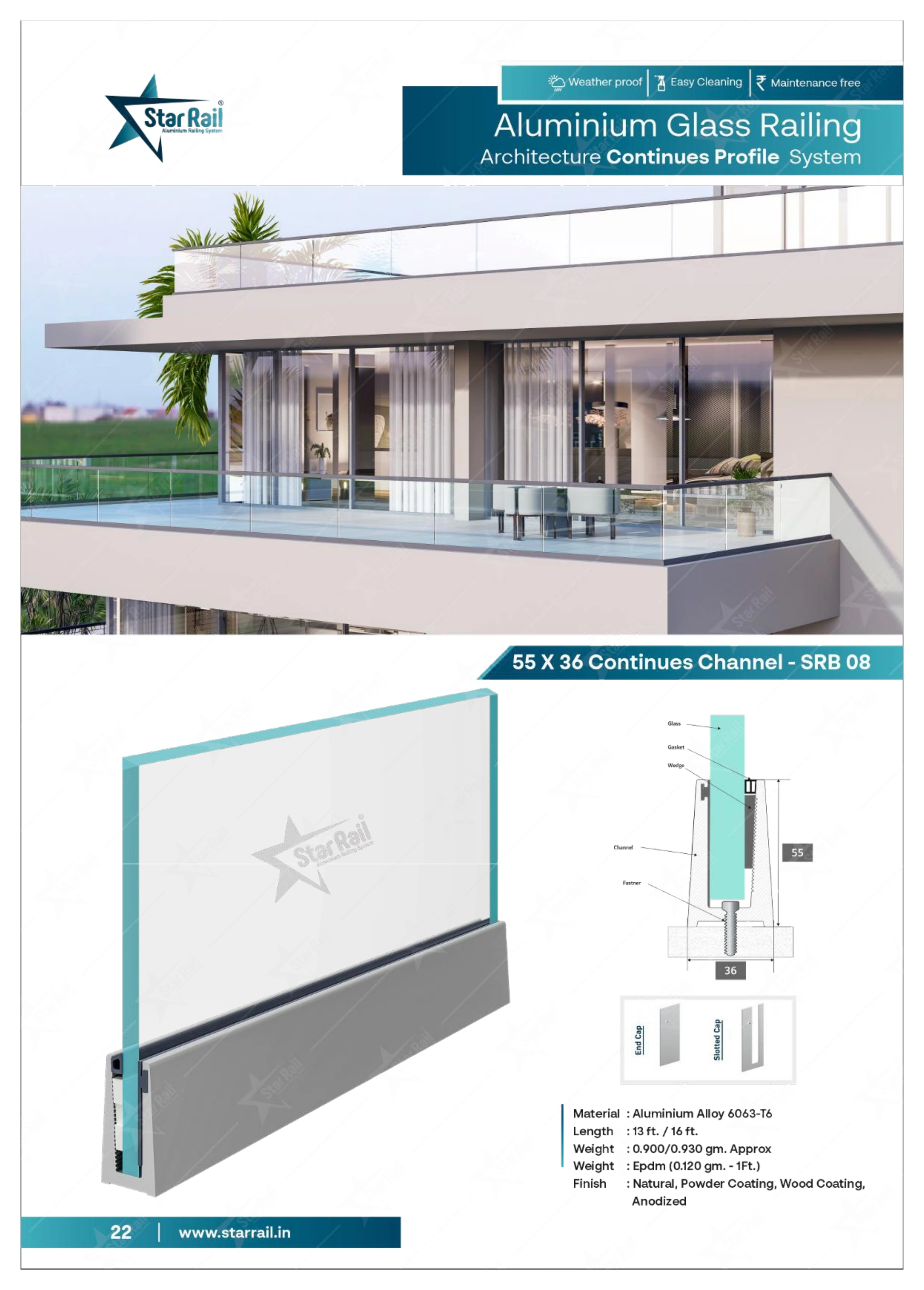 Top & Bottom Profile Railings Catalogue — Page 22