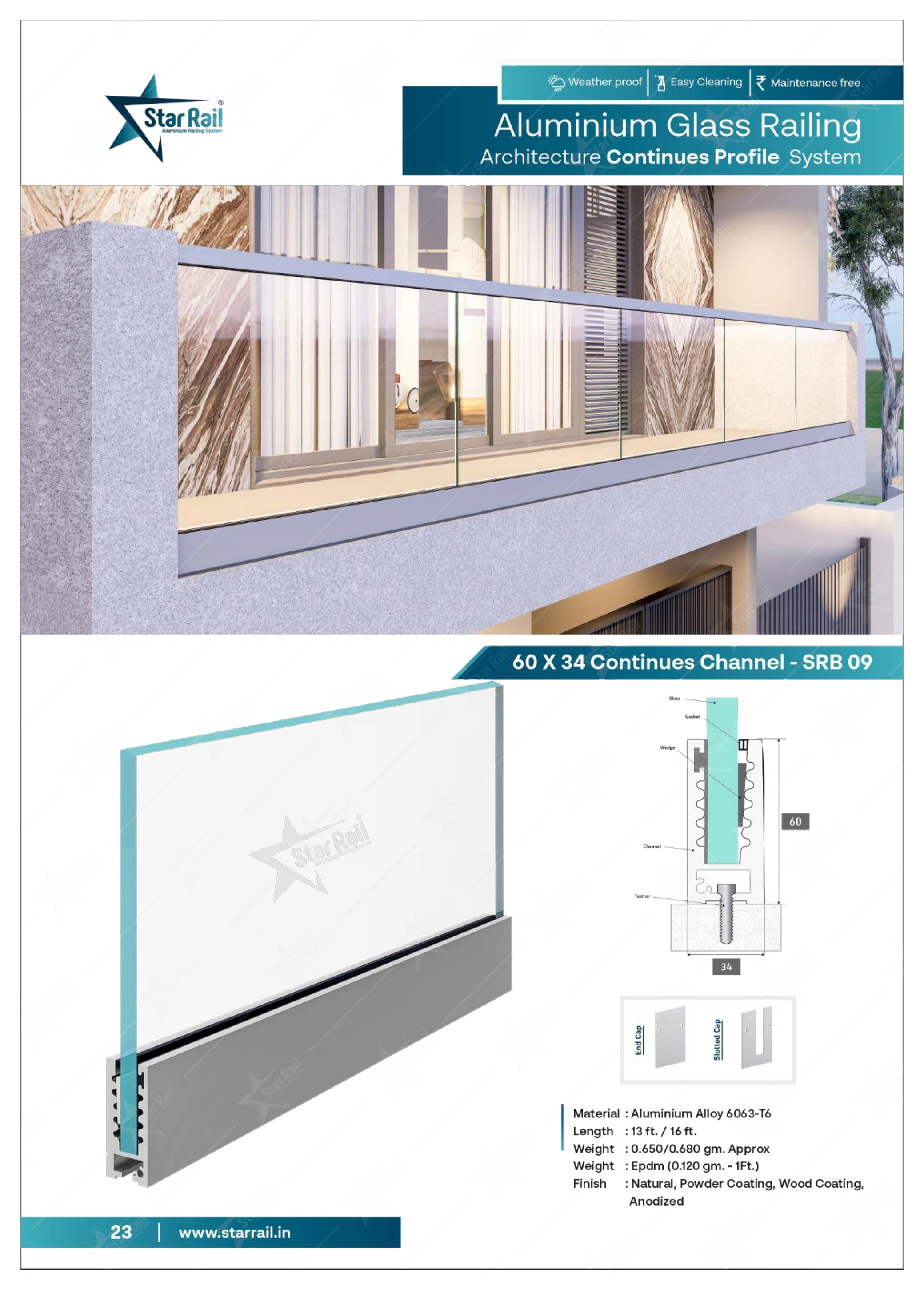 Top & Bottom Profile Railings Catalogue — Page 23
