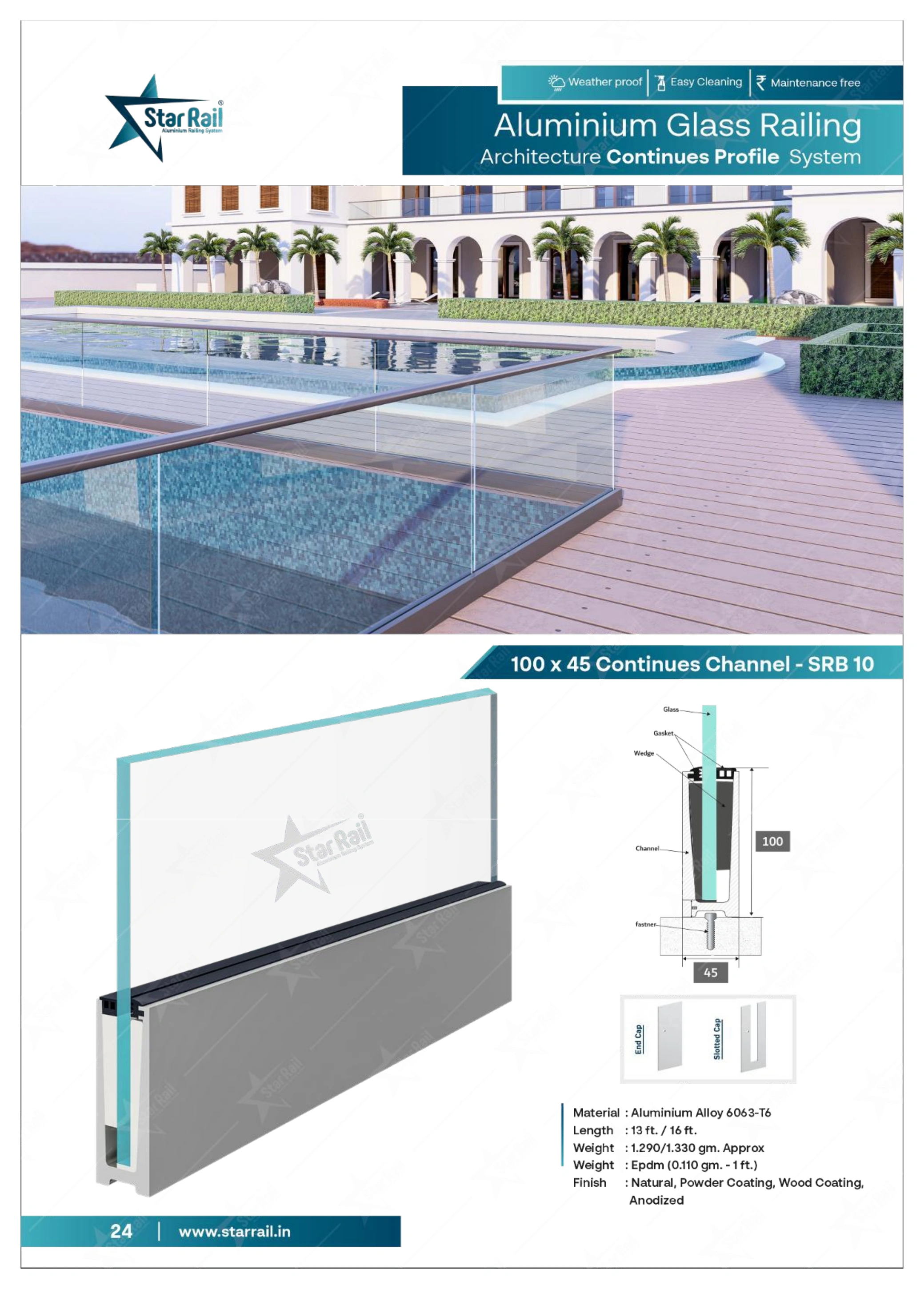 Top & Bottom Profile Railings Catalogue — Page 24