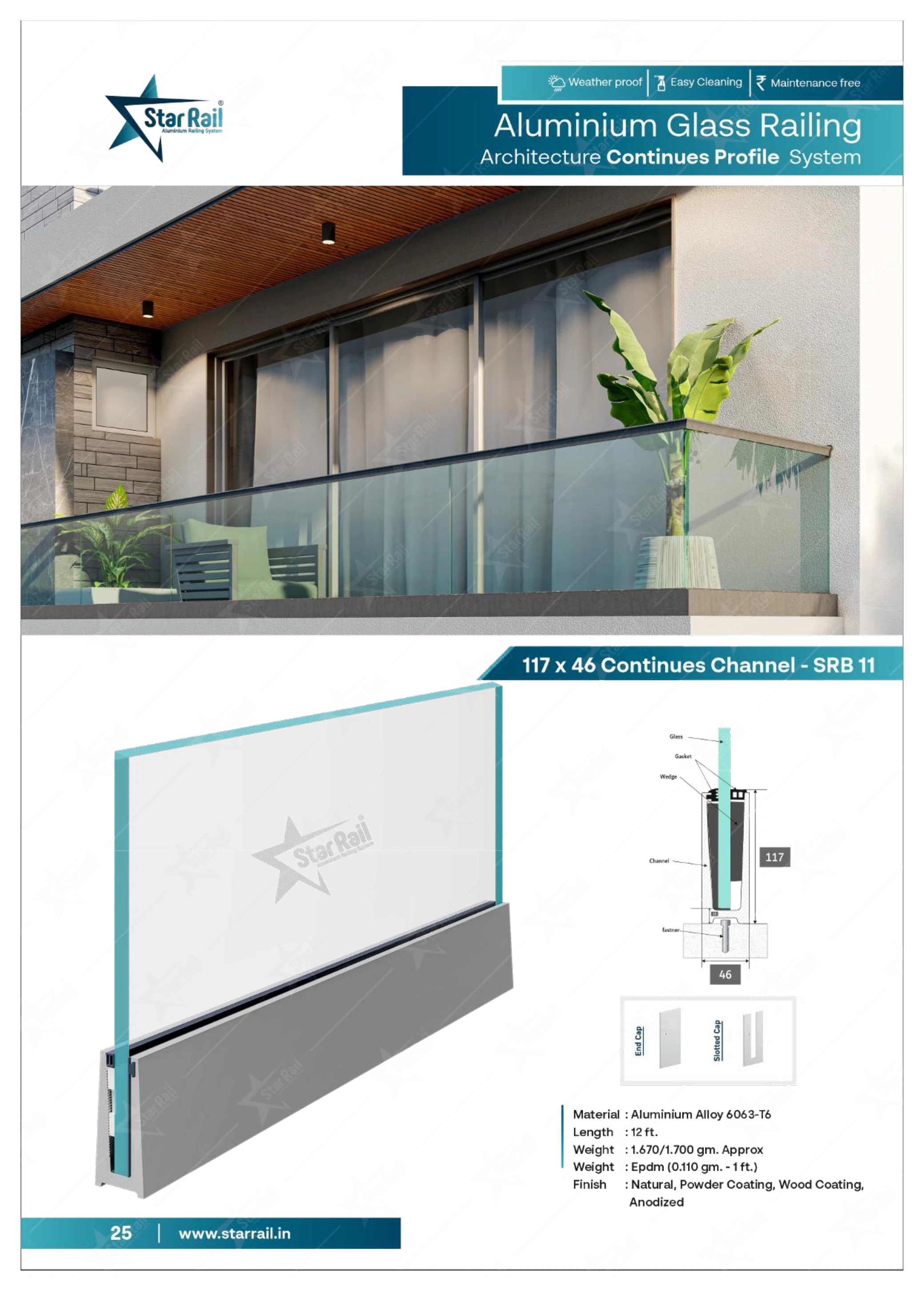 Top & Bottom Profile Railings Catalogue — Page 25