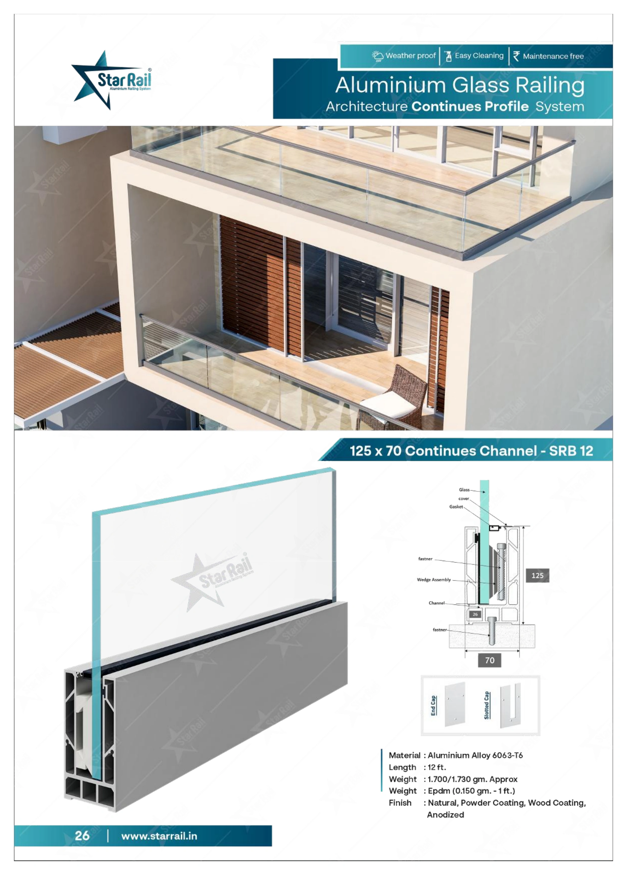 Top & Bottom Profile Railings Catalogue — Page 26