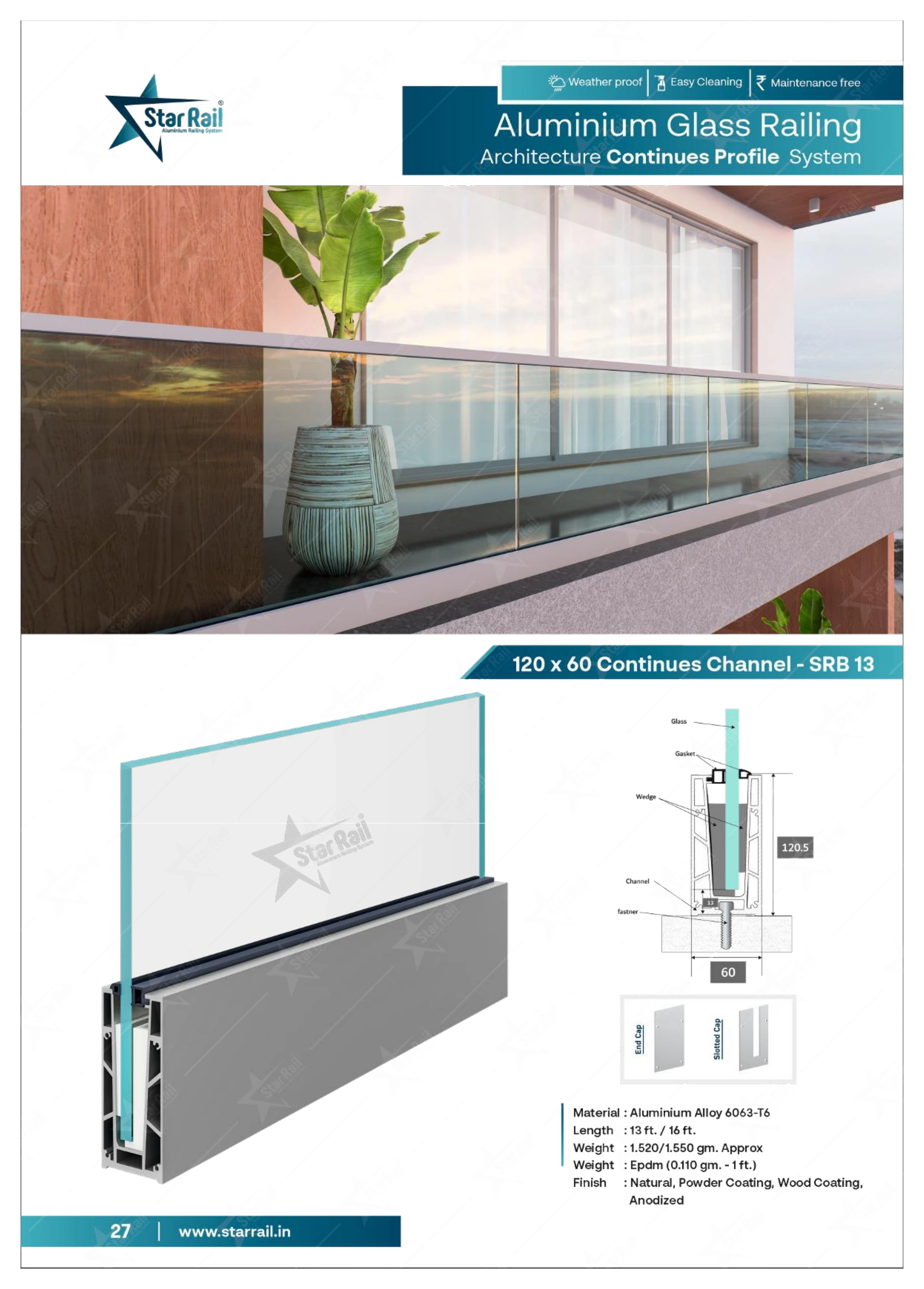 Top & Bottom Profile Railings Catalogue — Page 27