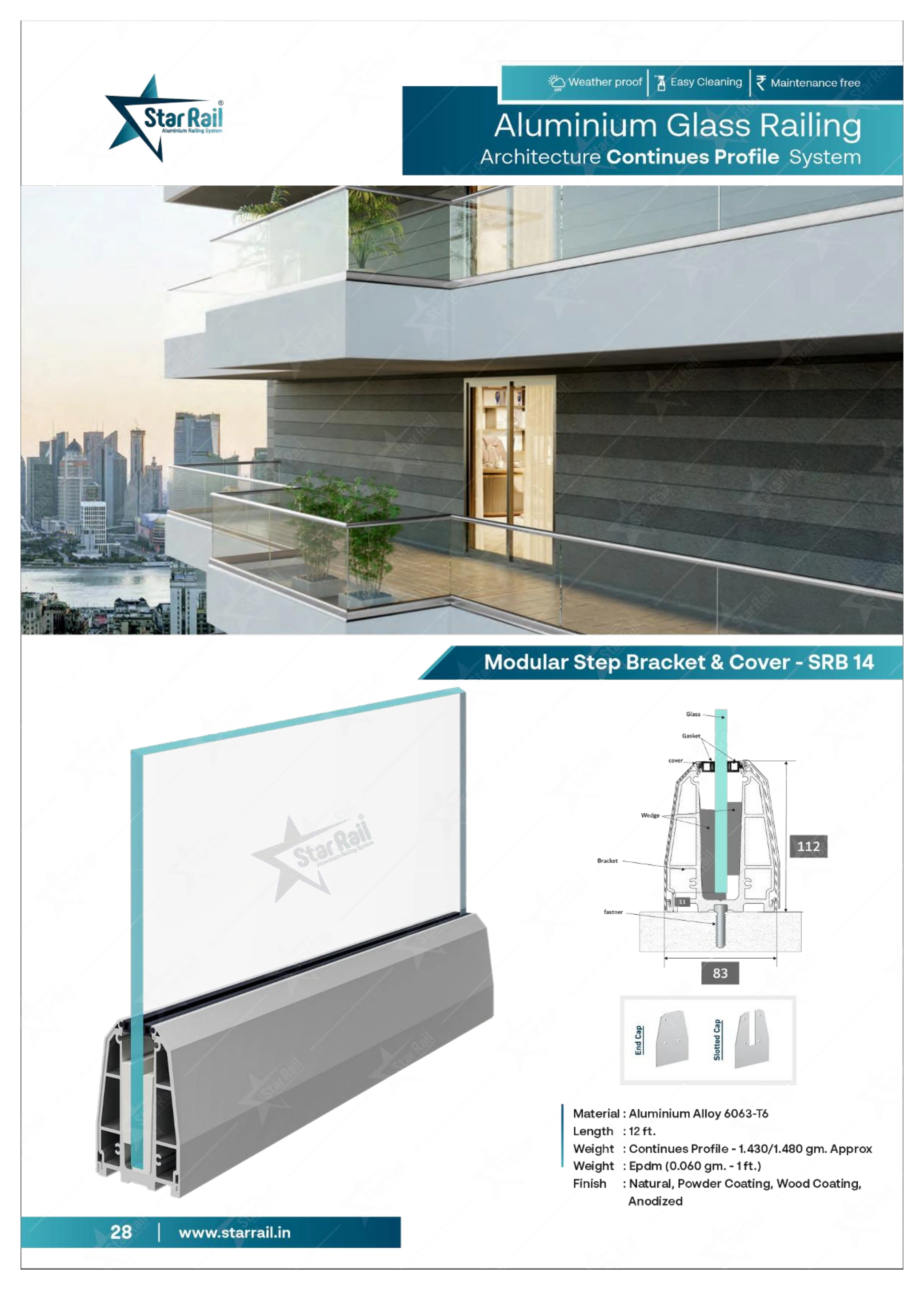 Top & Bottom Profile Railings Catalogue — Page 28