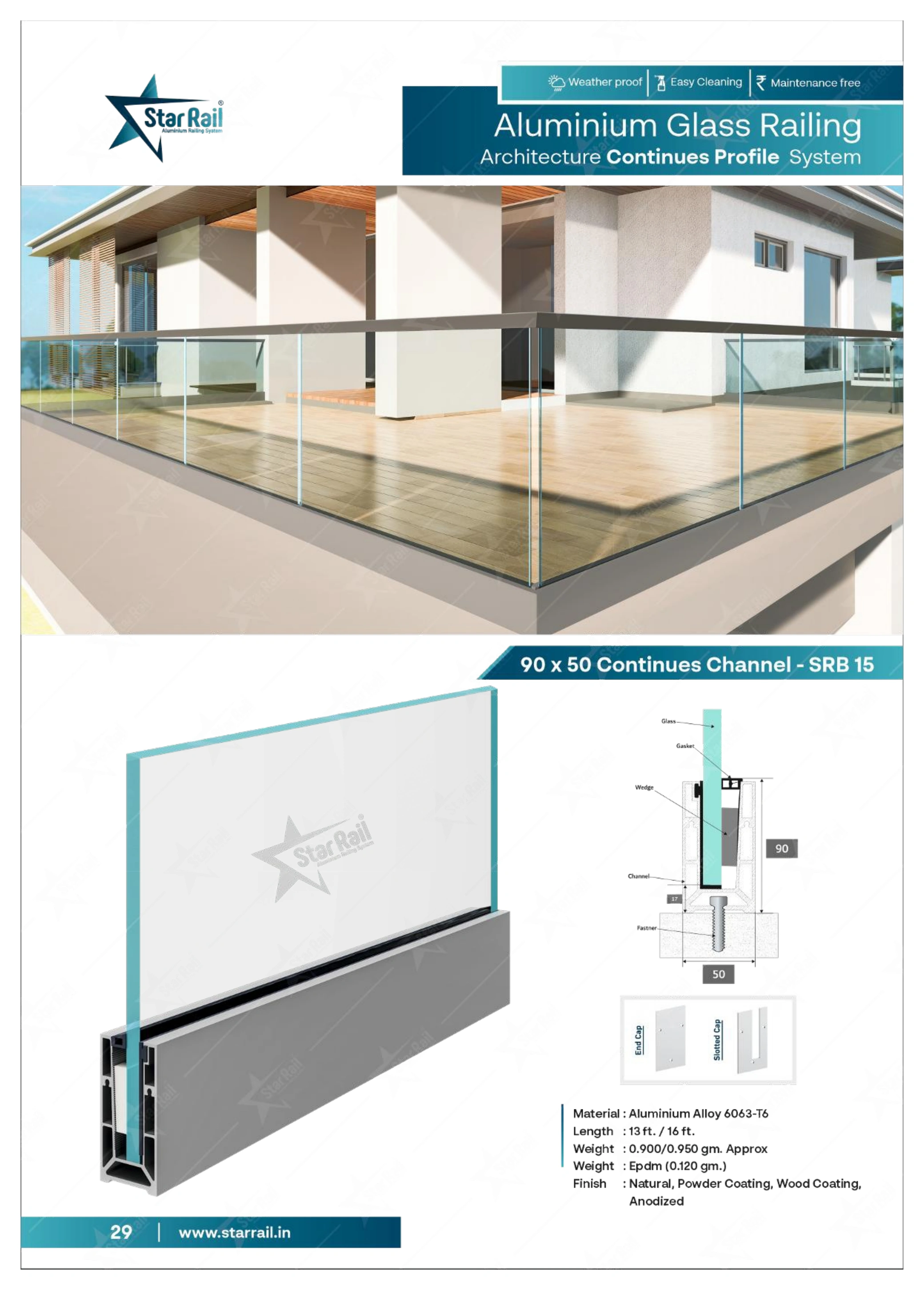 Top & Bottom Profile Railings Catalogue — Page 29