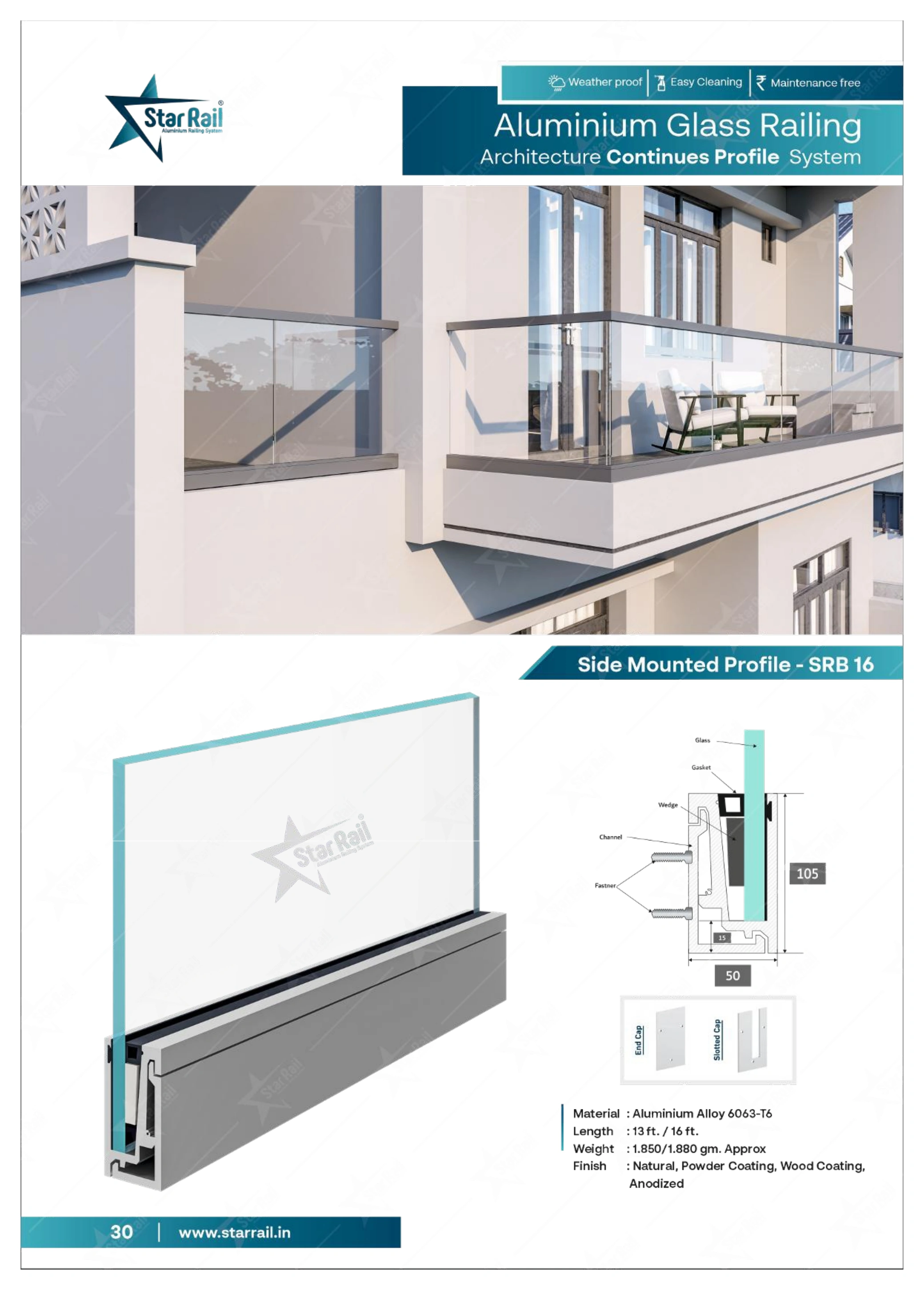 Top & Bottom Profile Railings Catalogue — Page 30