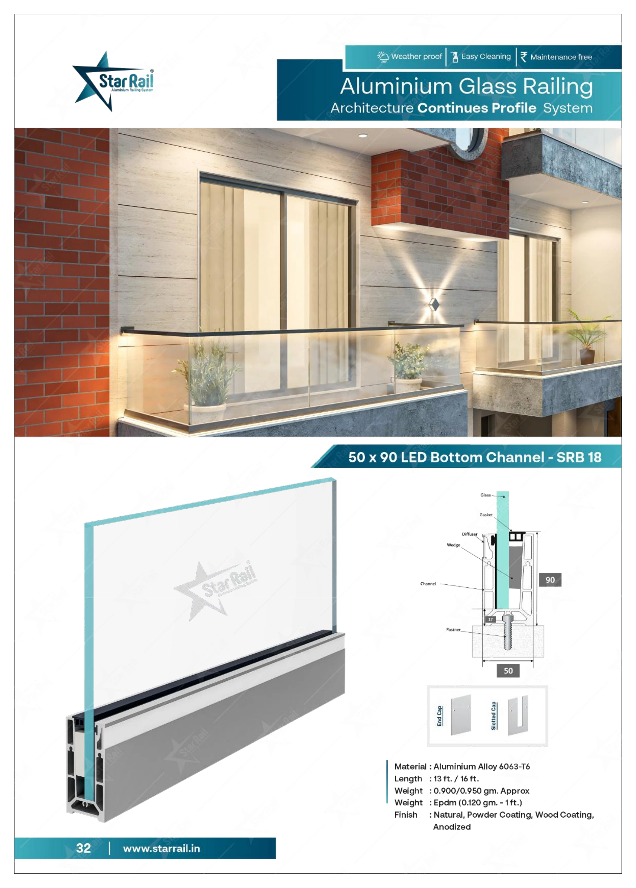 Top & Bottom Profile Railings Catalogue — Page 32