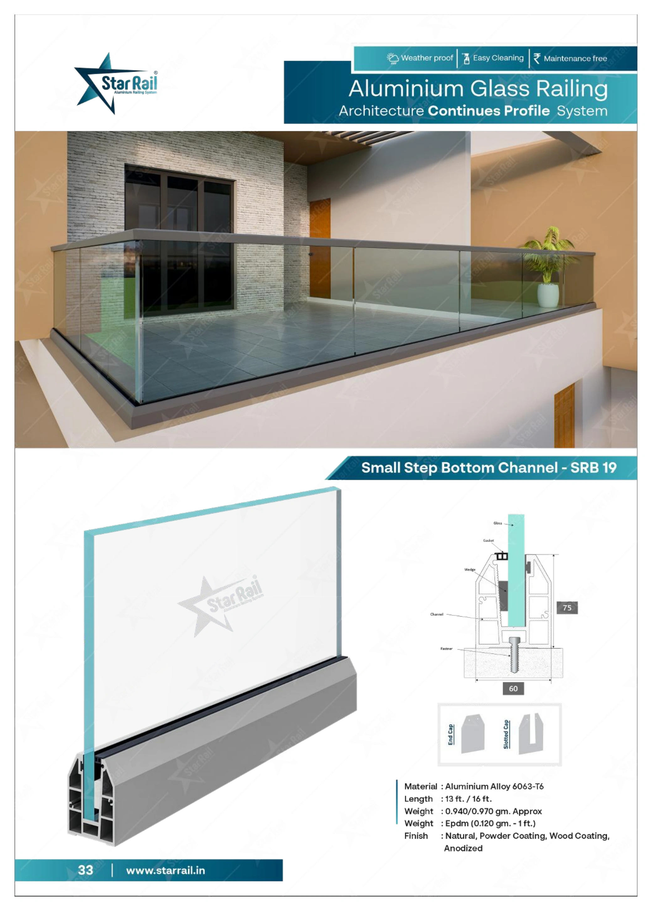 Top & Bottom Profile Railings Catalogue — Page 33