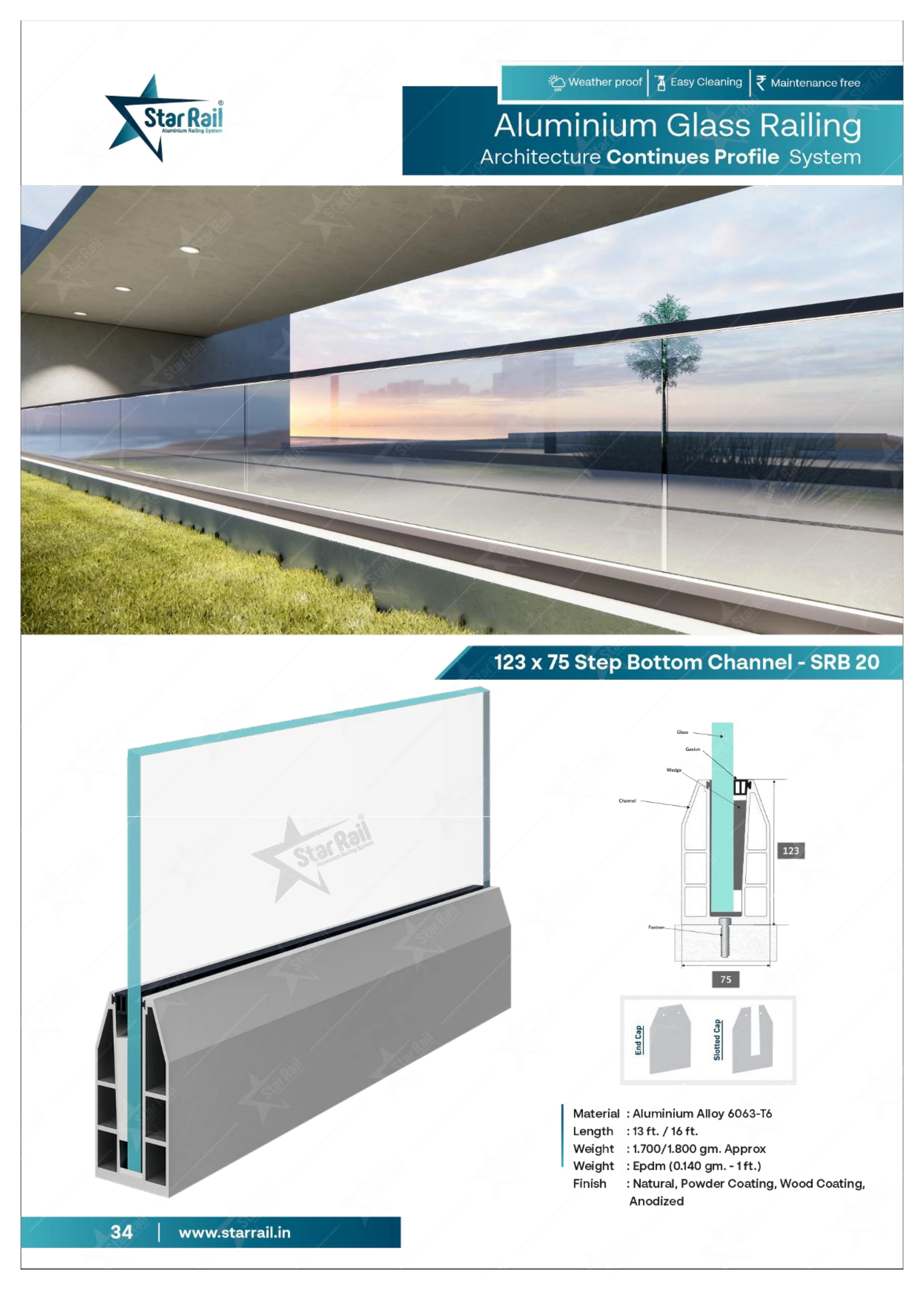 Top & Bottom Profile Railings Catalogue — Page 34