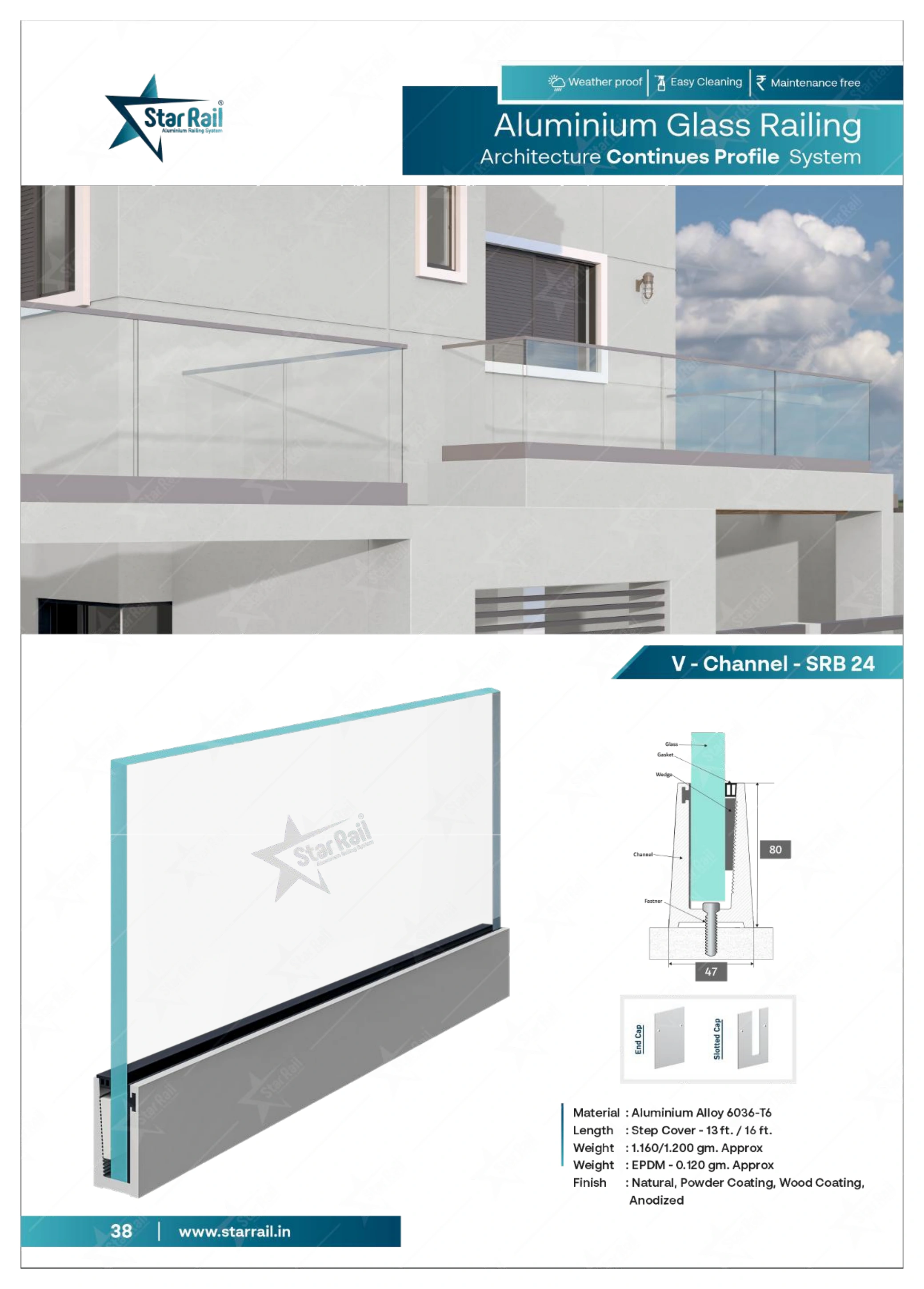 Top & Bottom Profile Railings Catalogue — Page 38