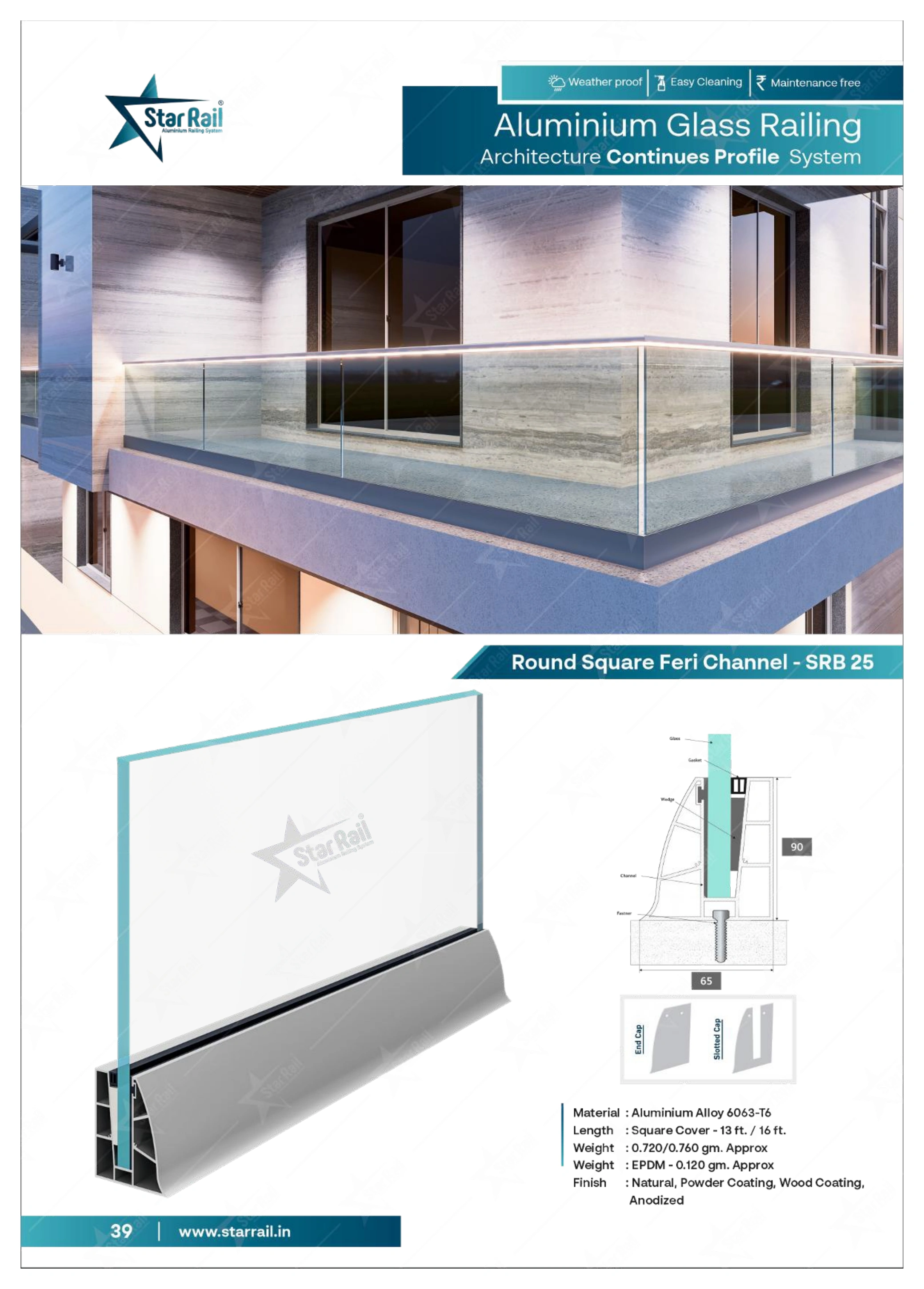 Top & Bottom Profile Railings Catalogue — Page 39