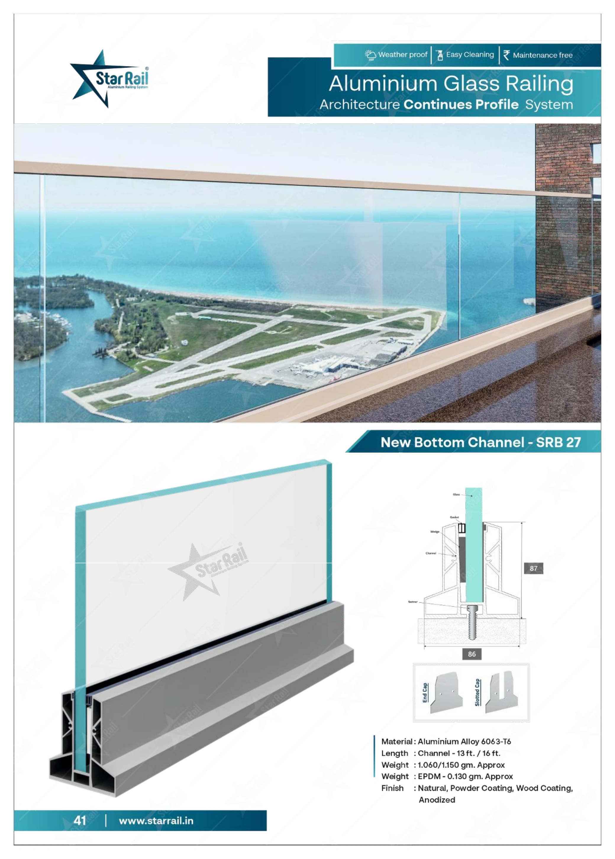 Top & Bottom Profile Railings Catalogue — Page 41