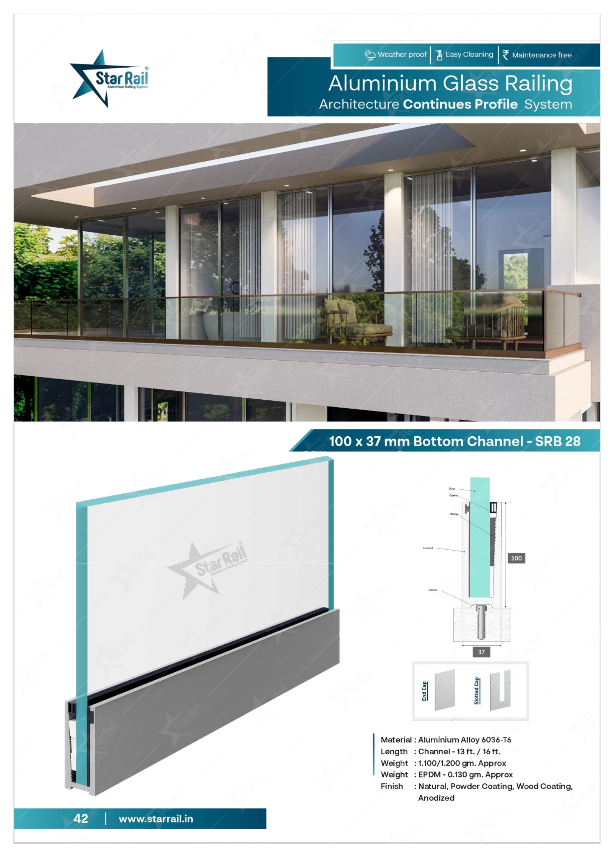 Top & Bottom Profile Railings Catalogue — Page 42