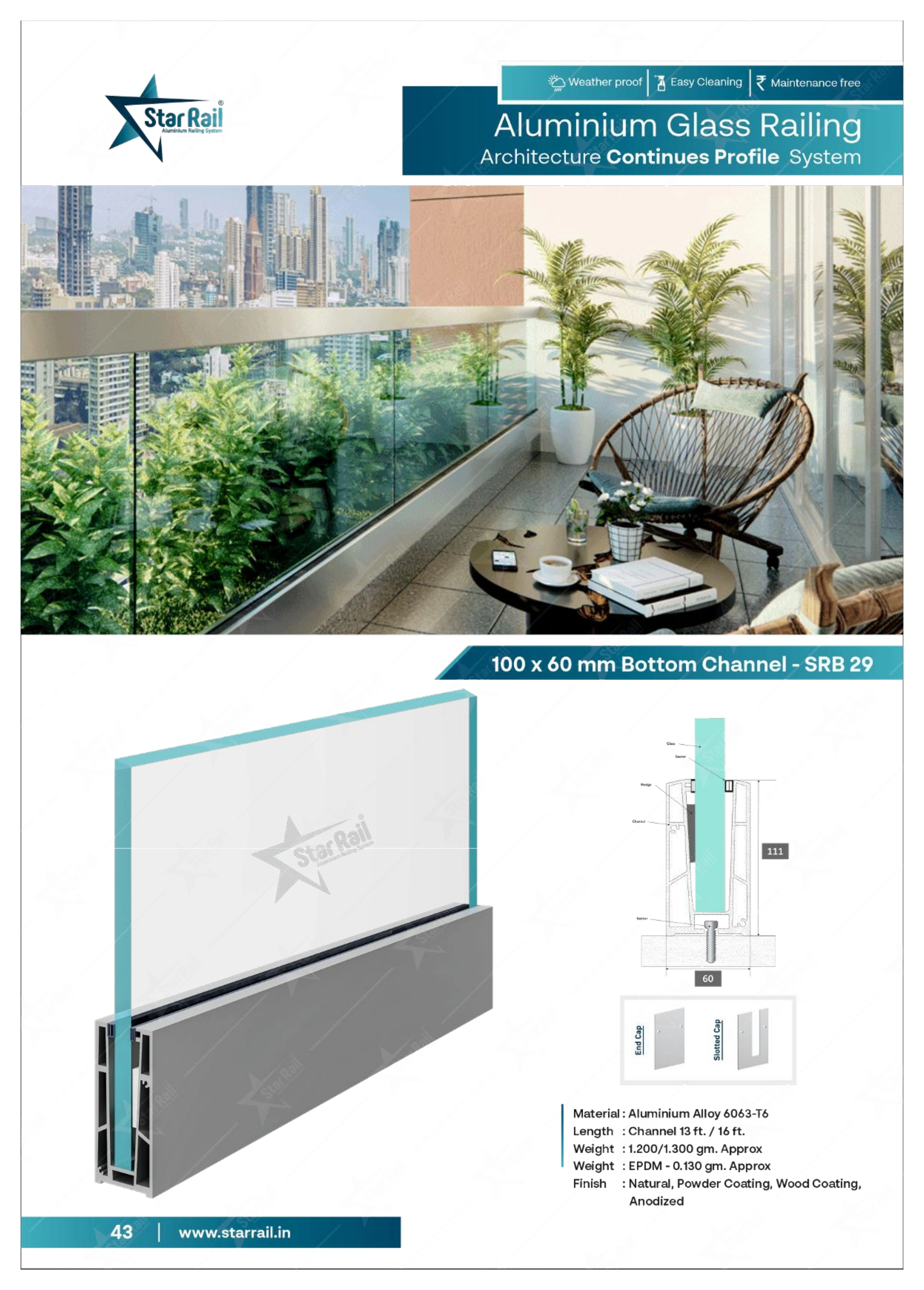 Top & Bottom Profile Railings Catalogue — Page 43