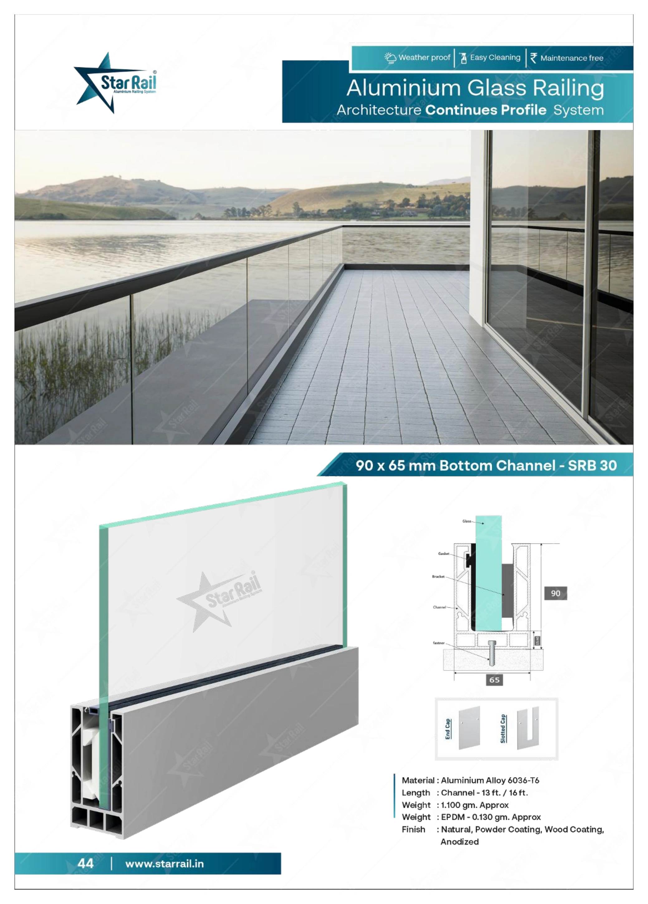 Top & Bottom Profile Railings Catalogue — Page 44