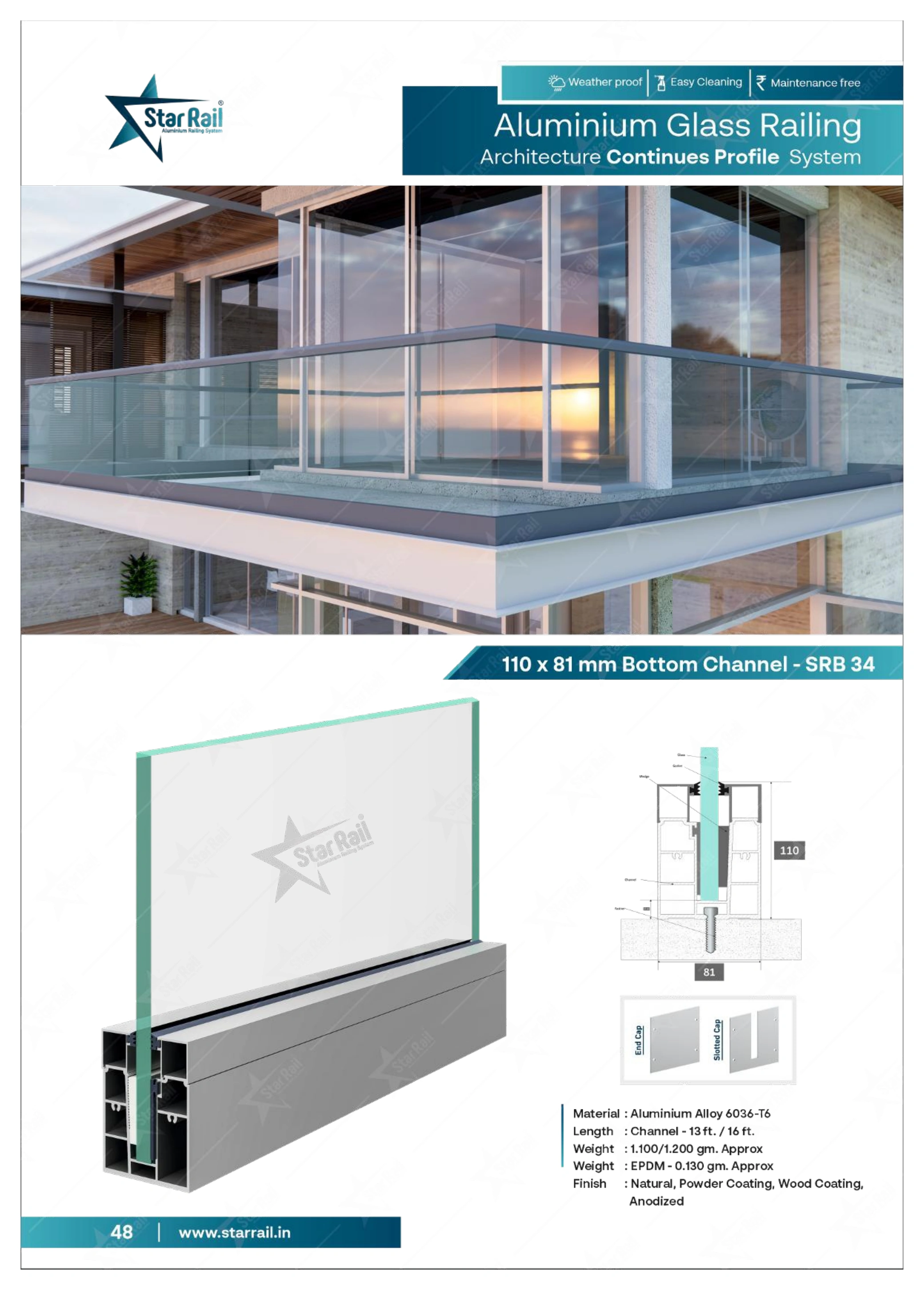 Top & Bottom Profile Railings Catalogue — Page 48