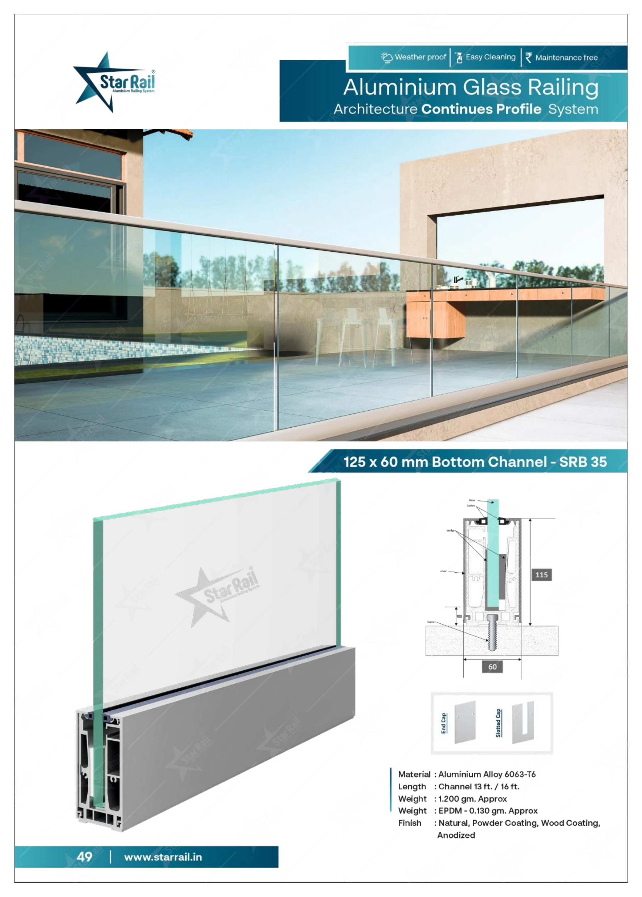 Top & Bottom Profile Railings Catalogue — Page 49
