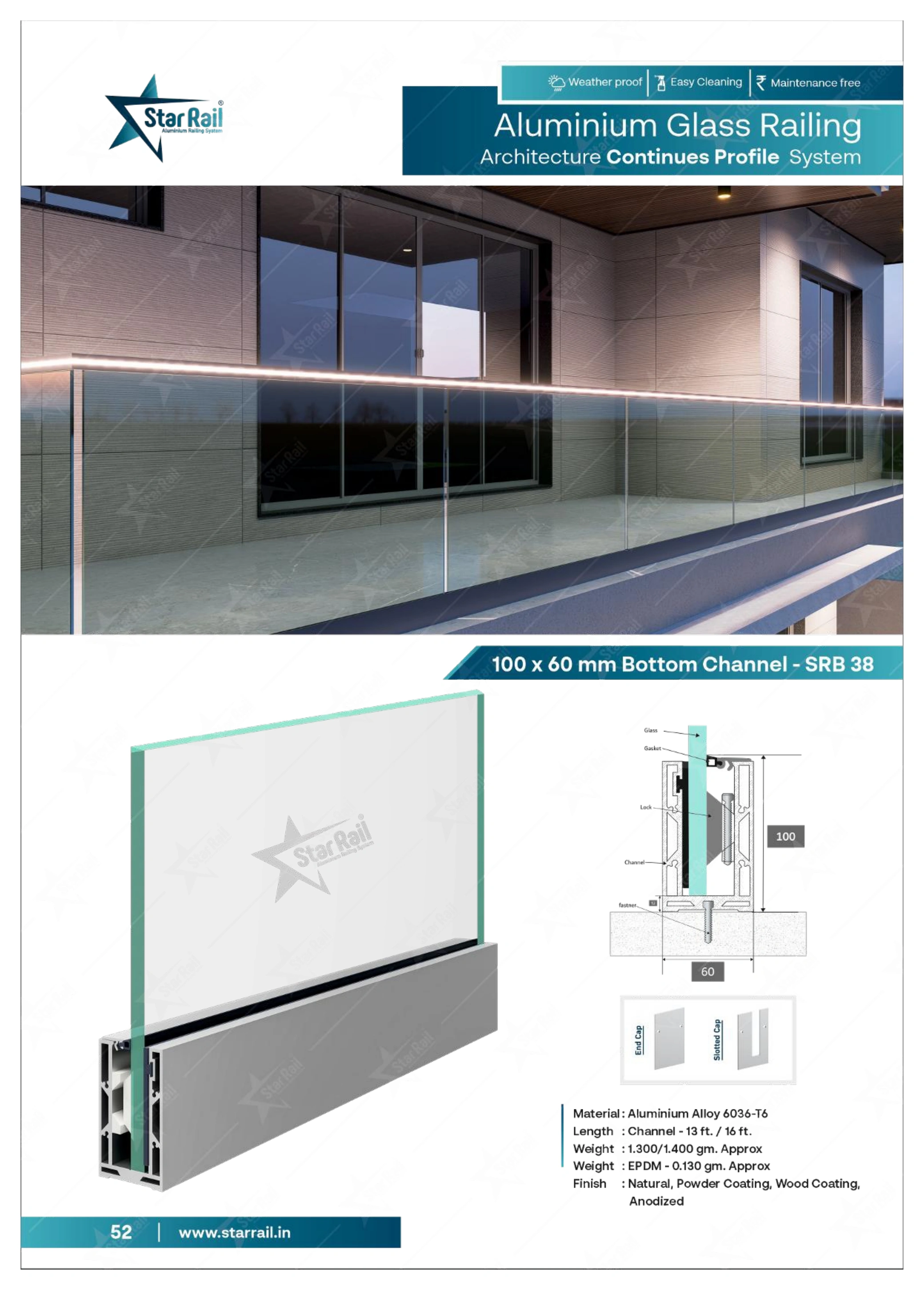 Top & Bottom Profile Railings Catalogue — Page 52
