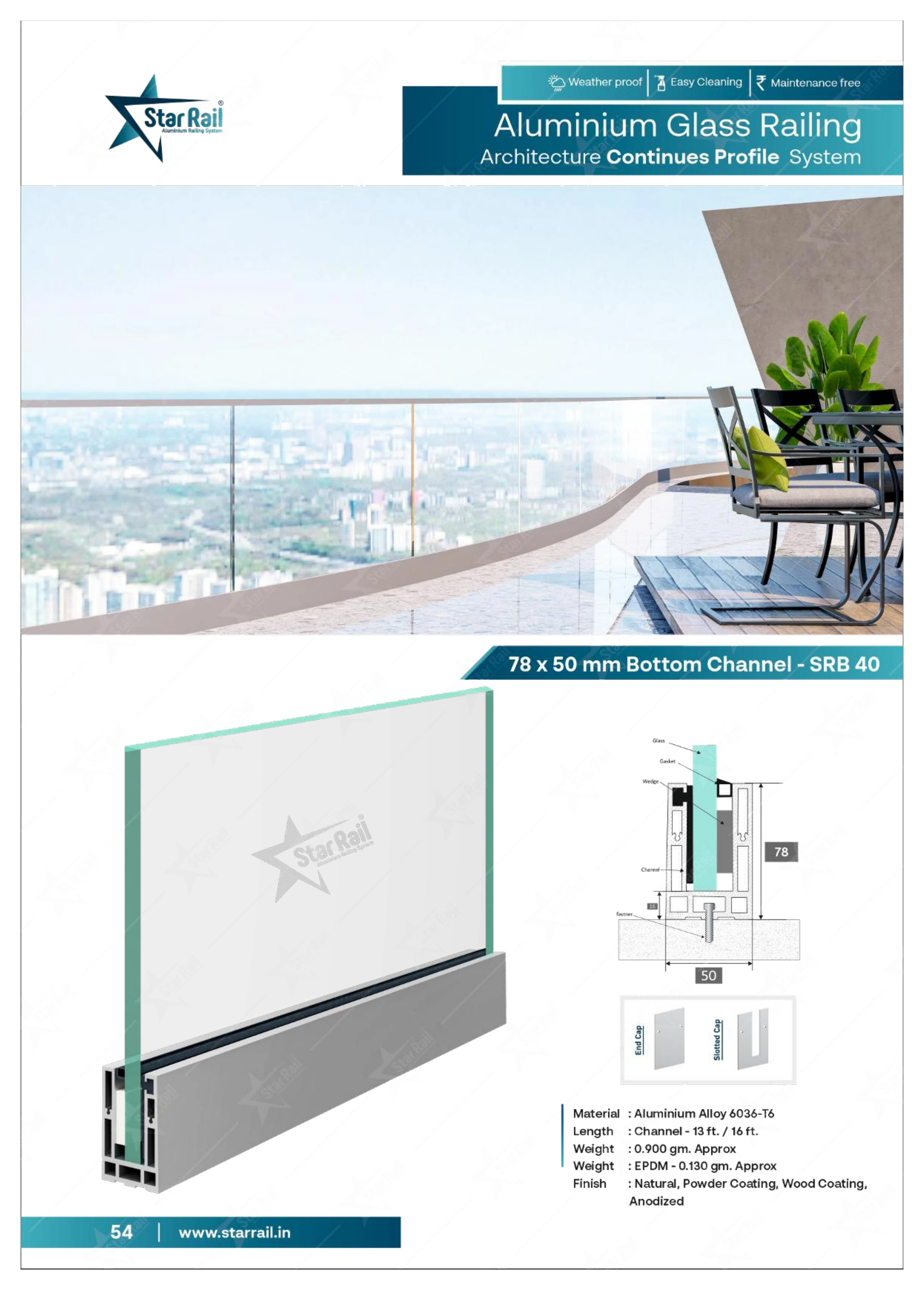Top & Bottom Profile Railings Catalogue — Page 54
