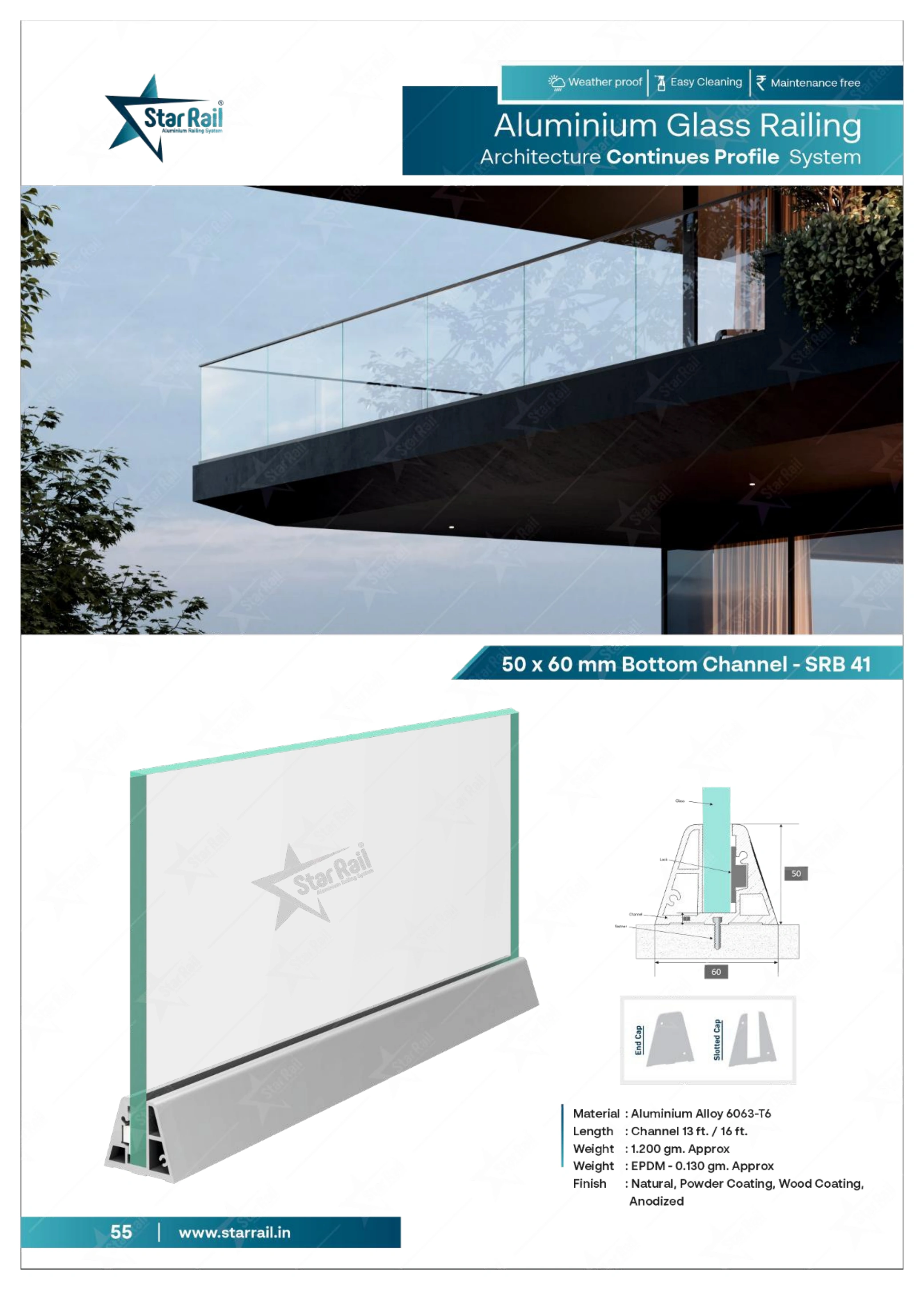 Top & Bottom Profile Railings Catalogue — Page 55