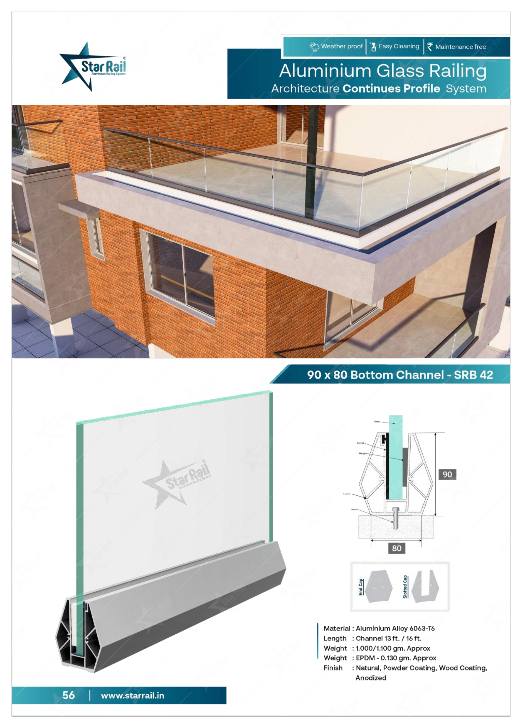Top & Bottom Profile Railings Catalogue — Page 56
